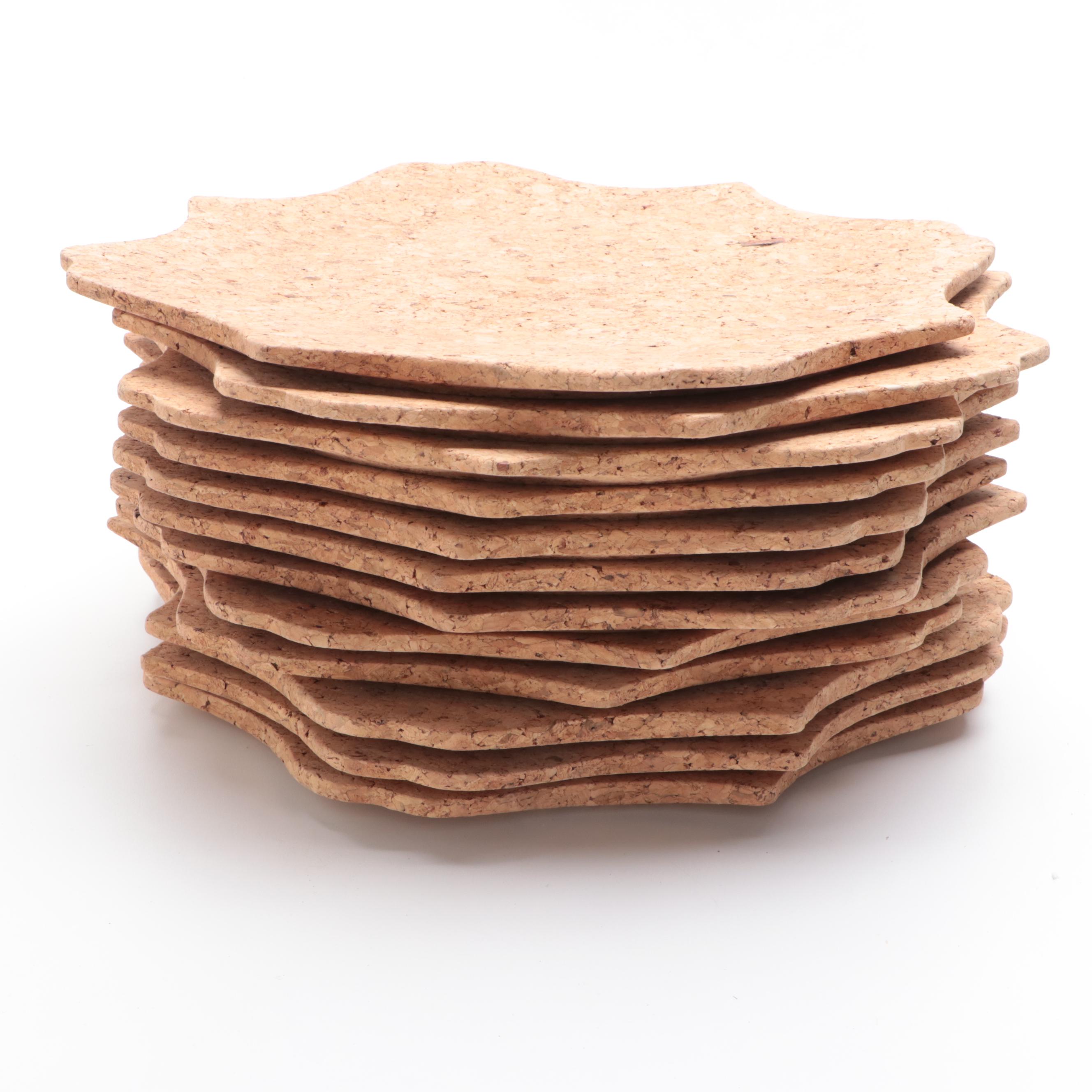 Juliska "Quinta" Natural Cork Chargers EBTH