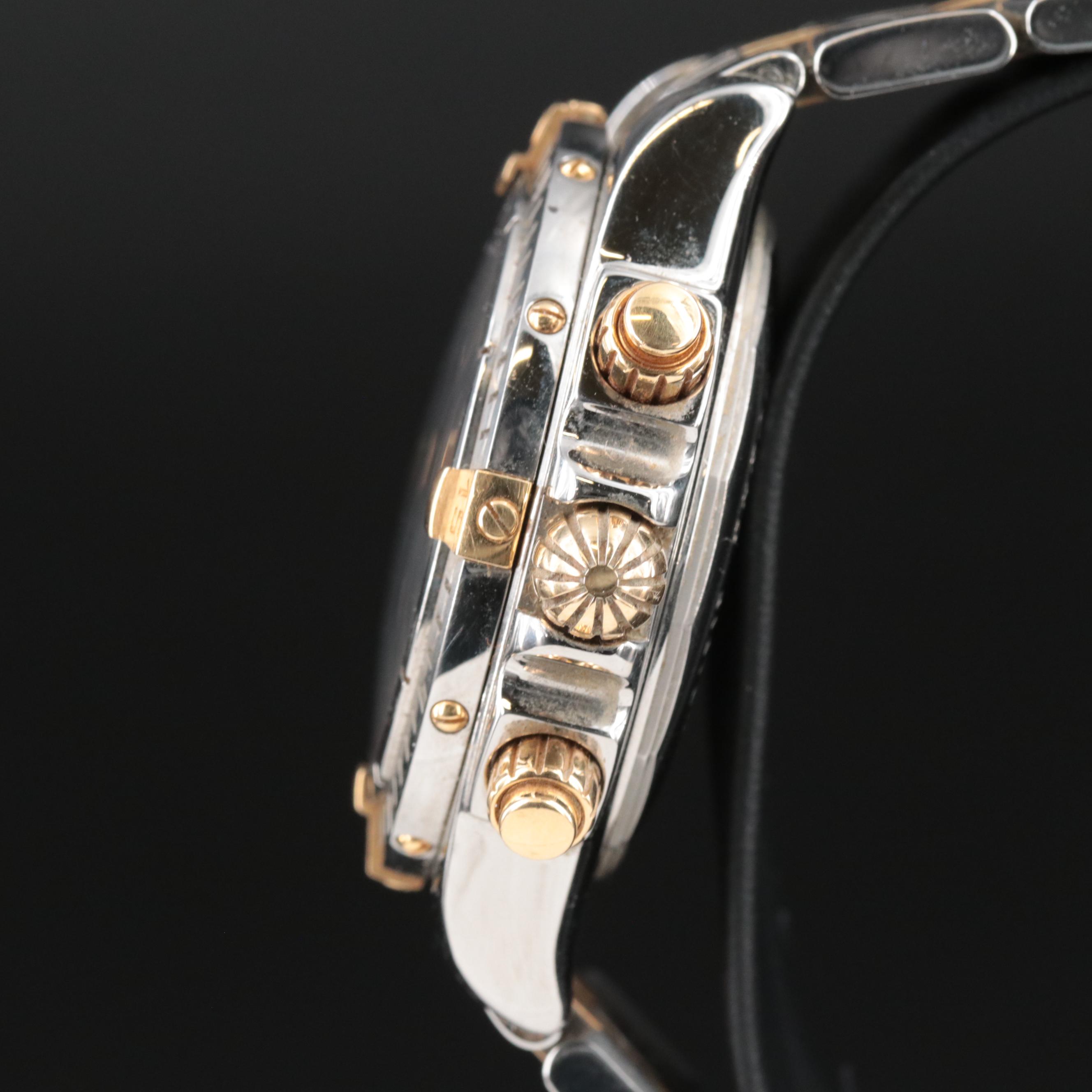 Breitling Chronomat Evolution Blue Dial, Two-Tone Watch