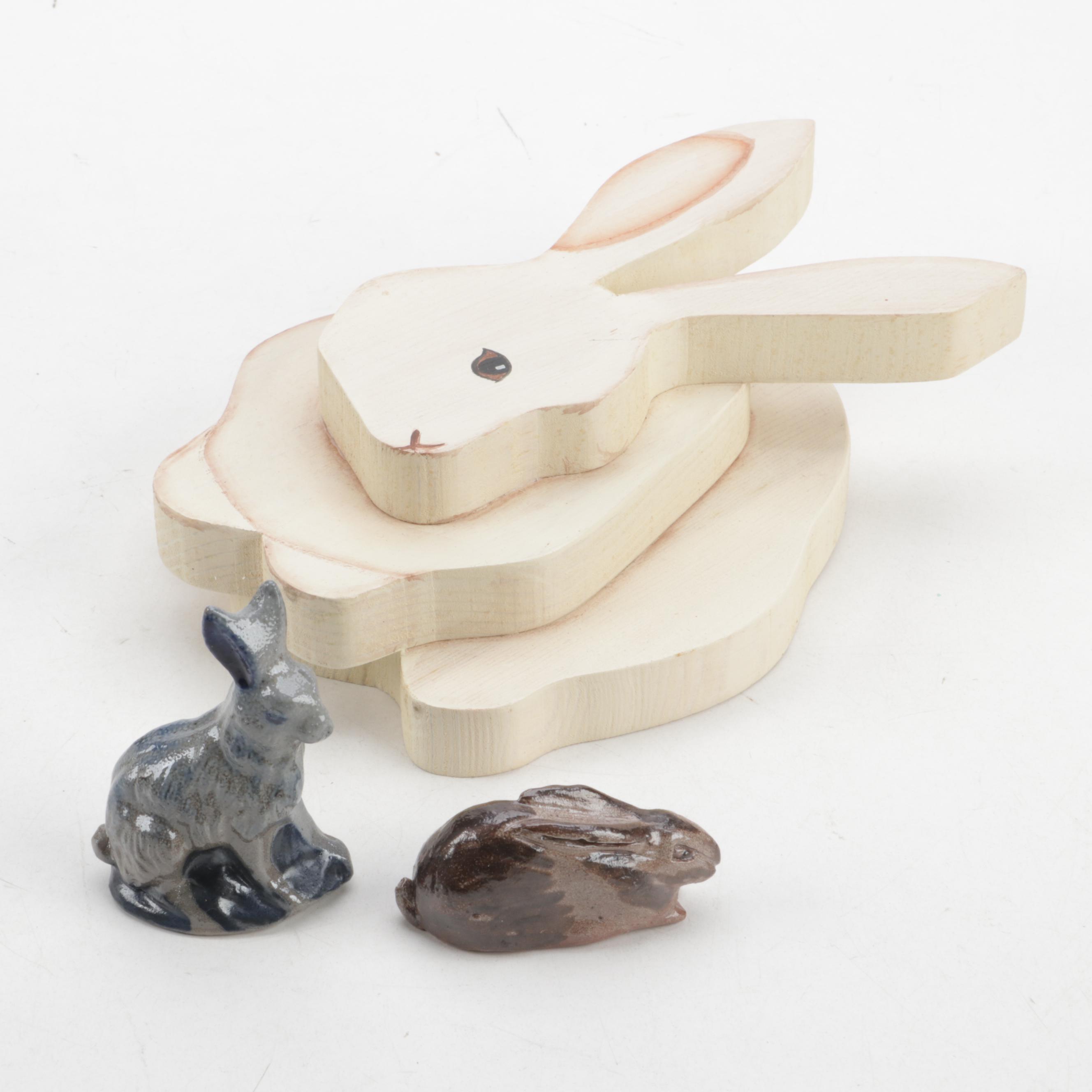 Wm. Rogers Silver Plate Serving Bowl with Other Easter Décor