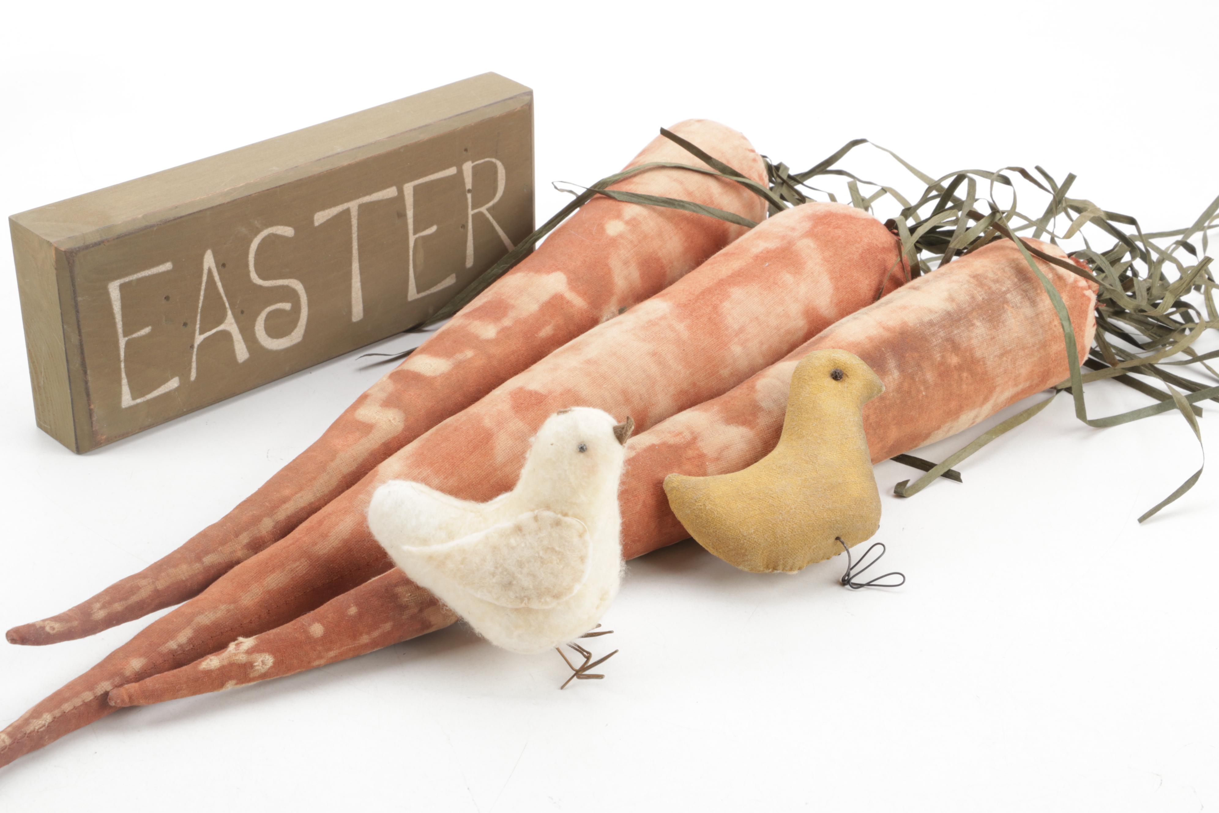 Wm. Rogers Silver Plate Serving Bowl with Other Easter Décor