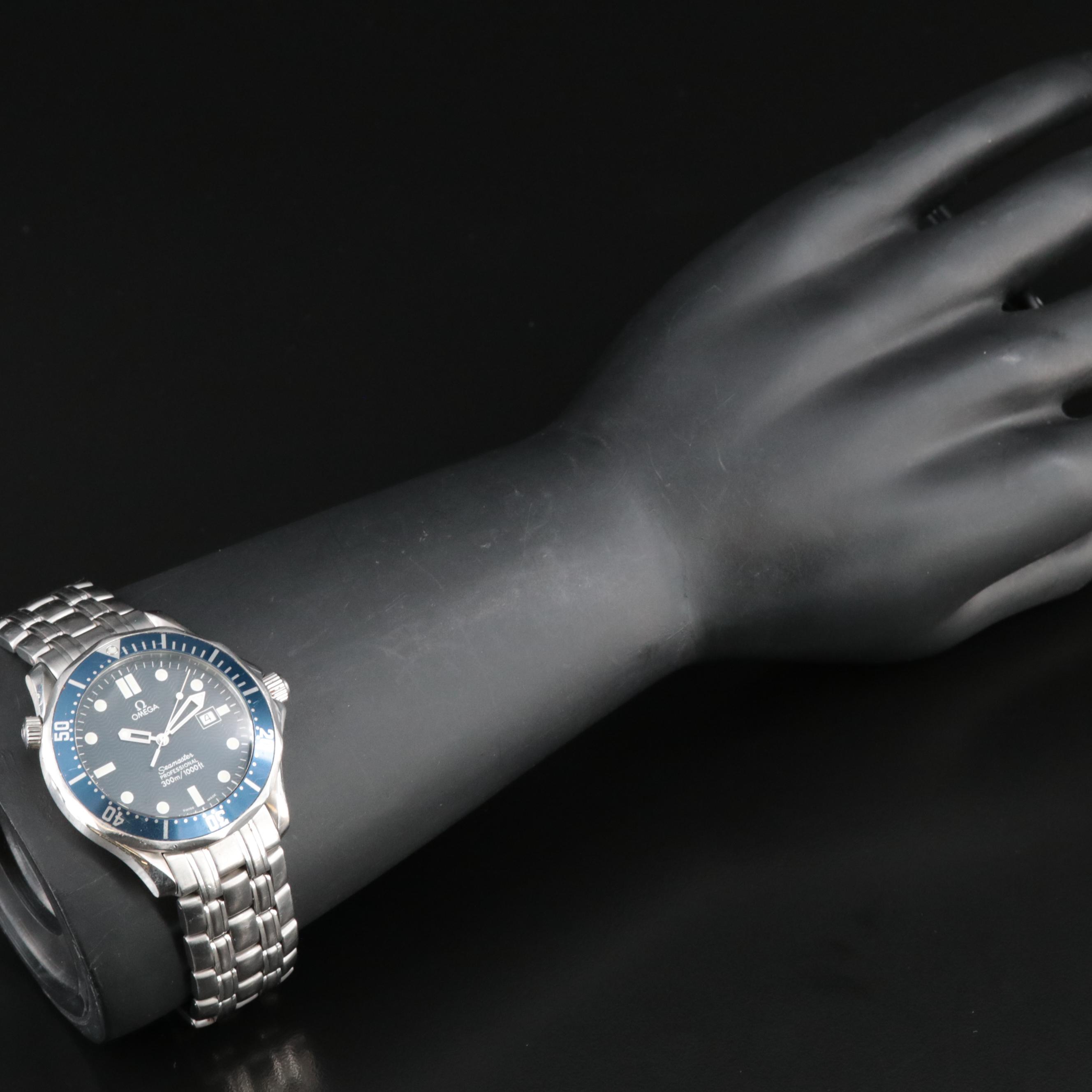 1998 Omega Seamaster Professional 300 Stainless Steel Watch