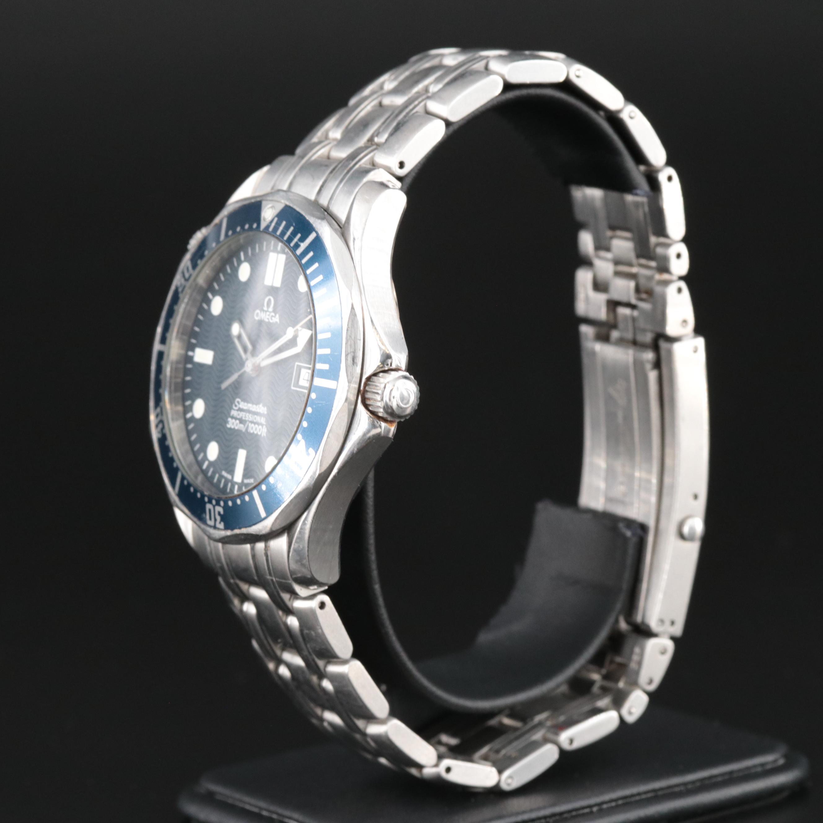 1998 Omega Seamaster Professional 300 Stainless Steel Watch
