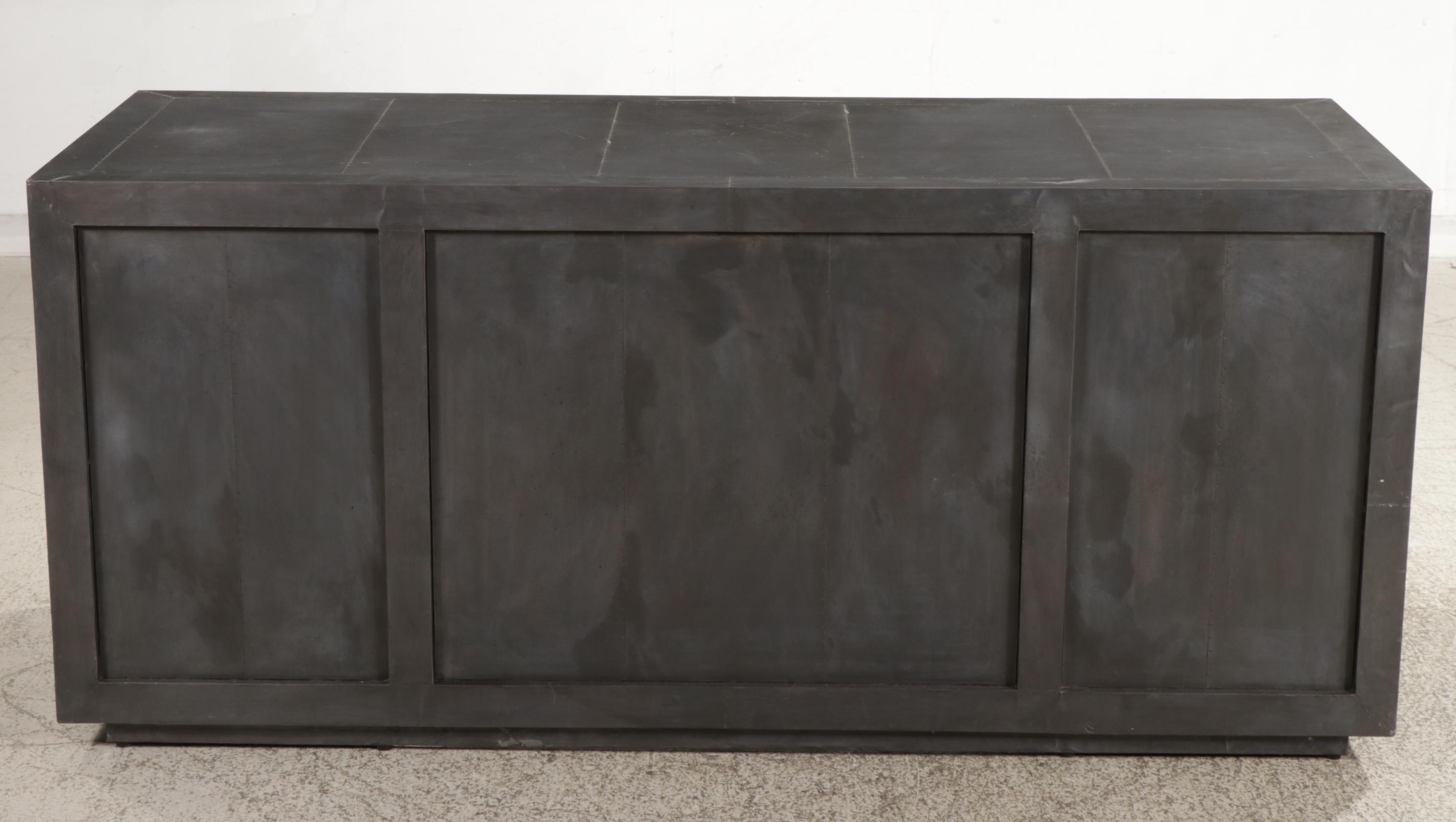 Restoration Hardware "La Salle" Metal Wrapped Desk