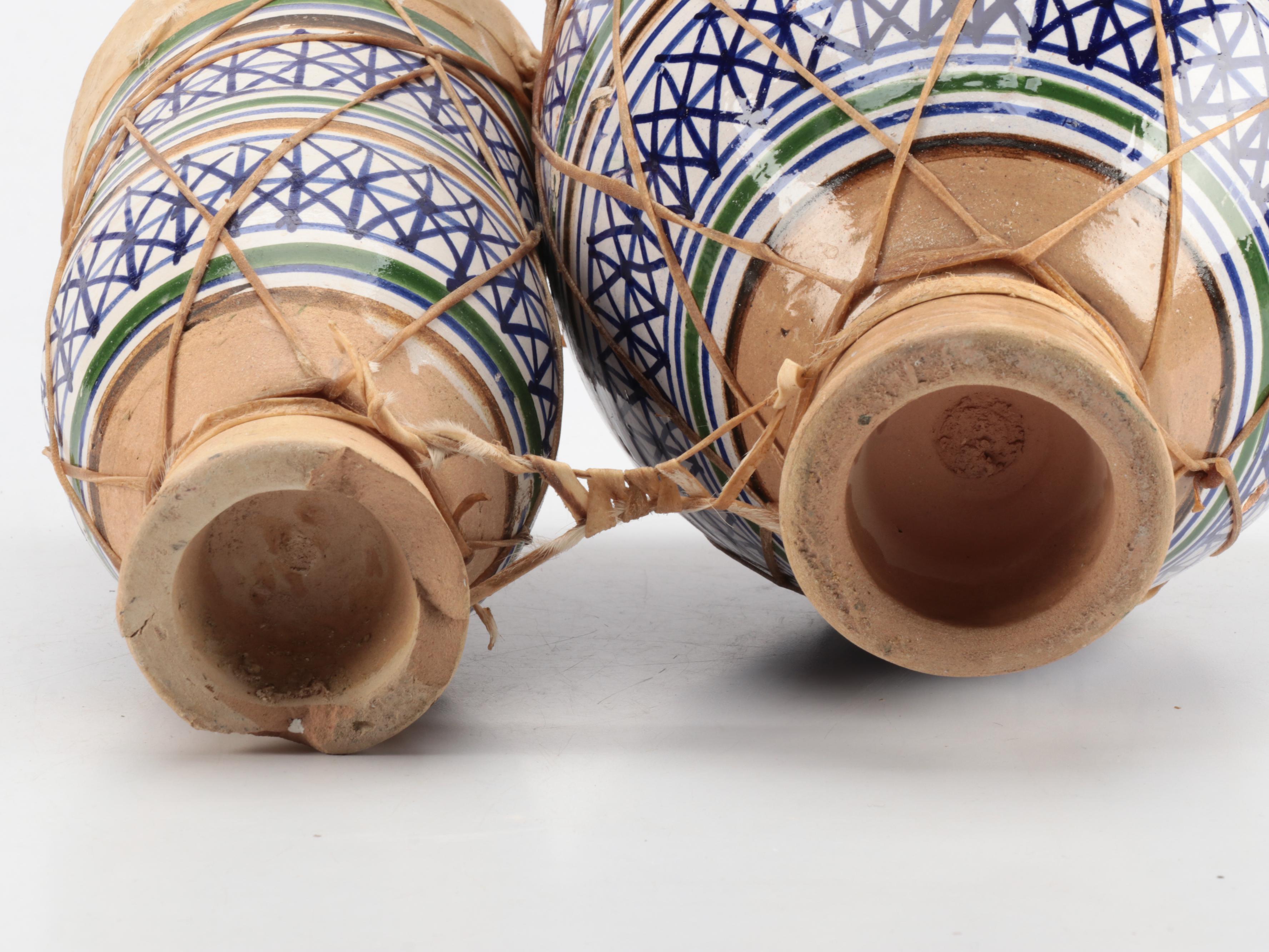 Moroccan Tbilat Drum, Persian Daf Drum and Tourist Maracas and Hand Drums