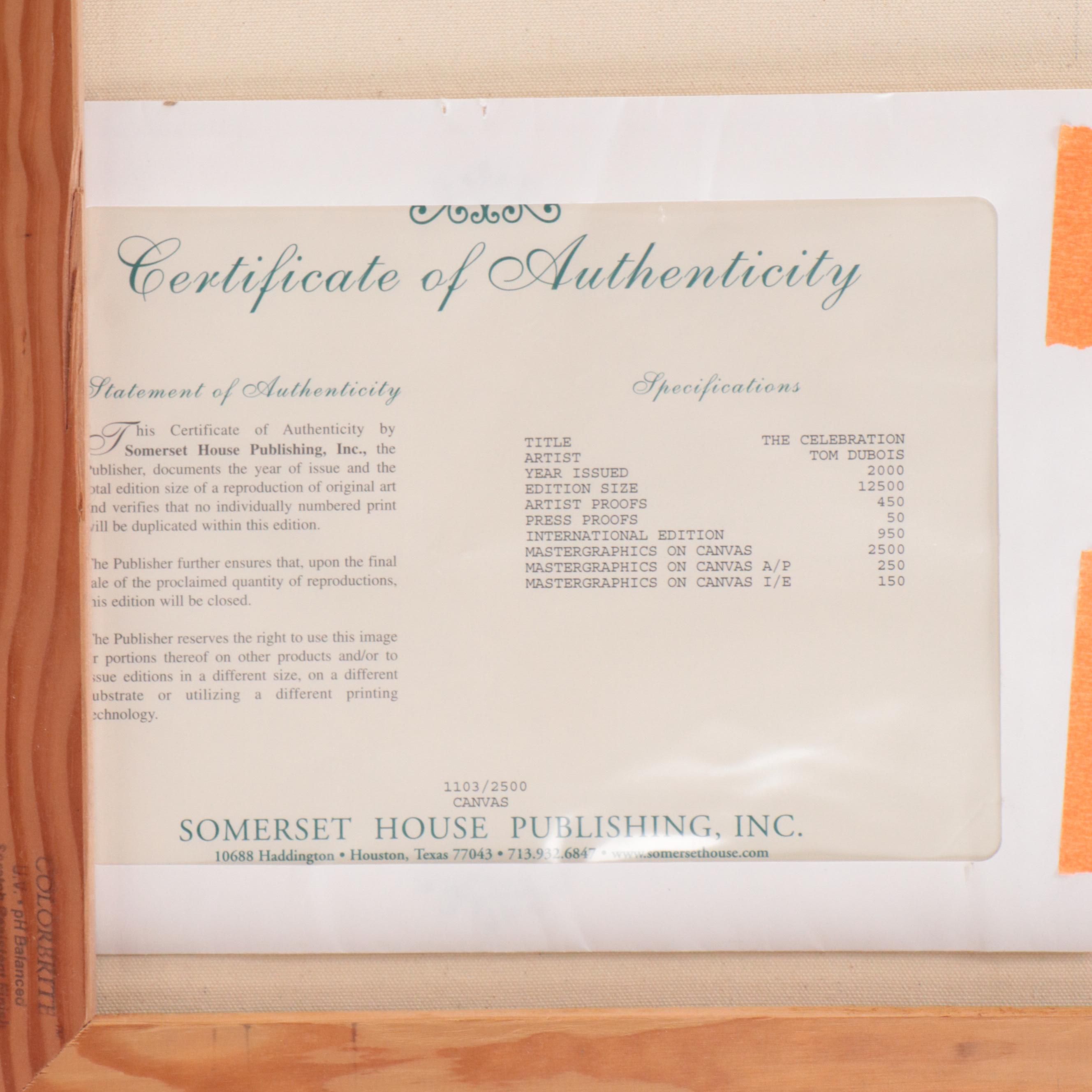 Tom Dubois Giclée "The Celebration," 2000