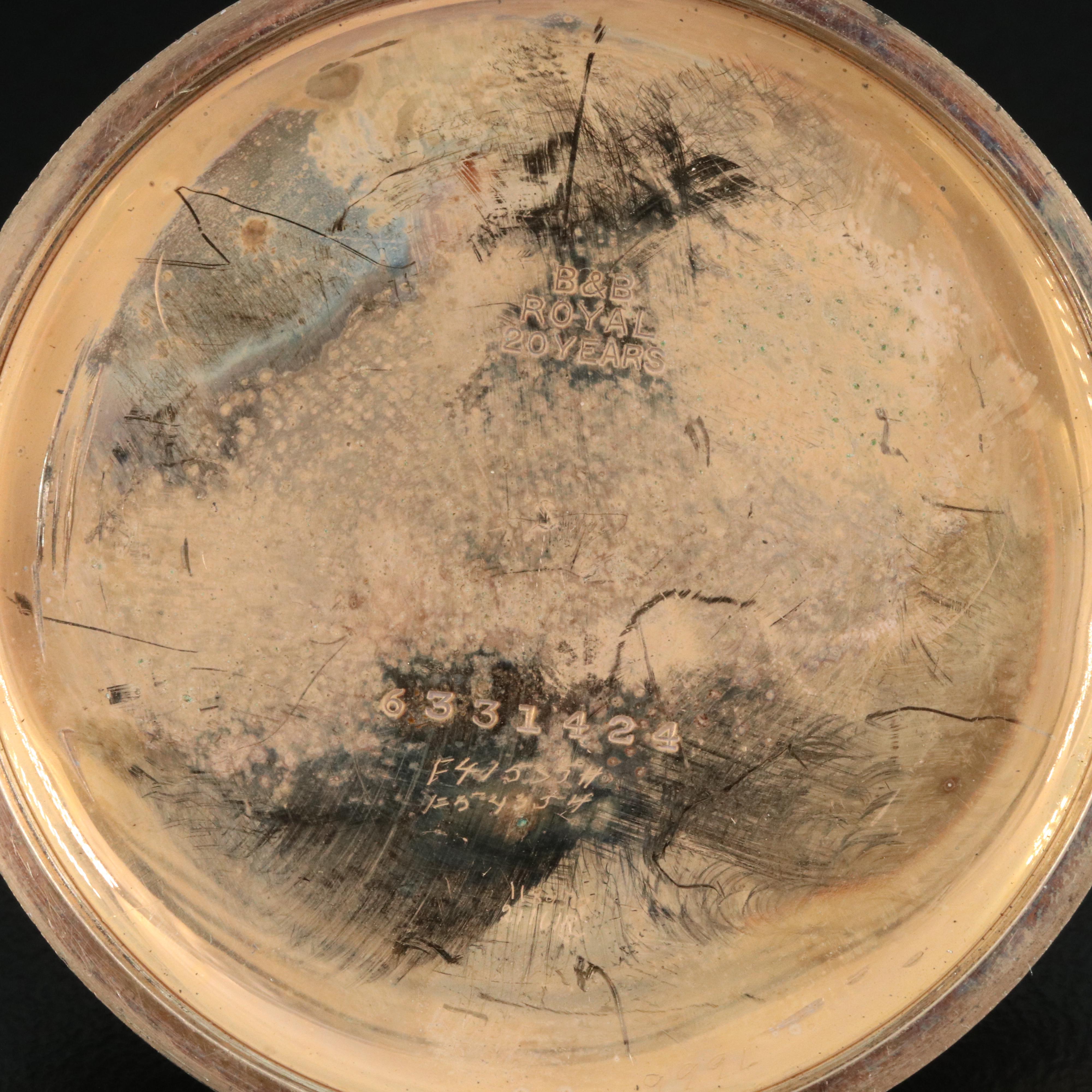 1921 Illinois Railroad-Grade Pocket Watch and Fob Chain