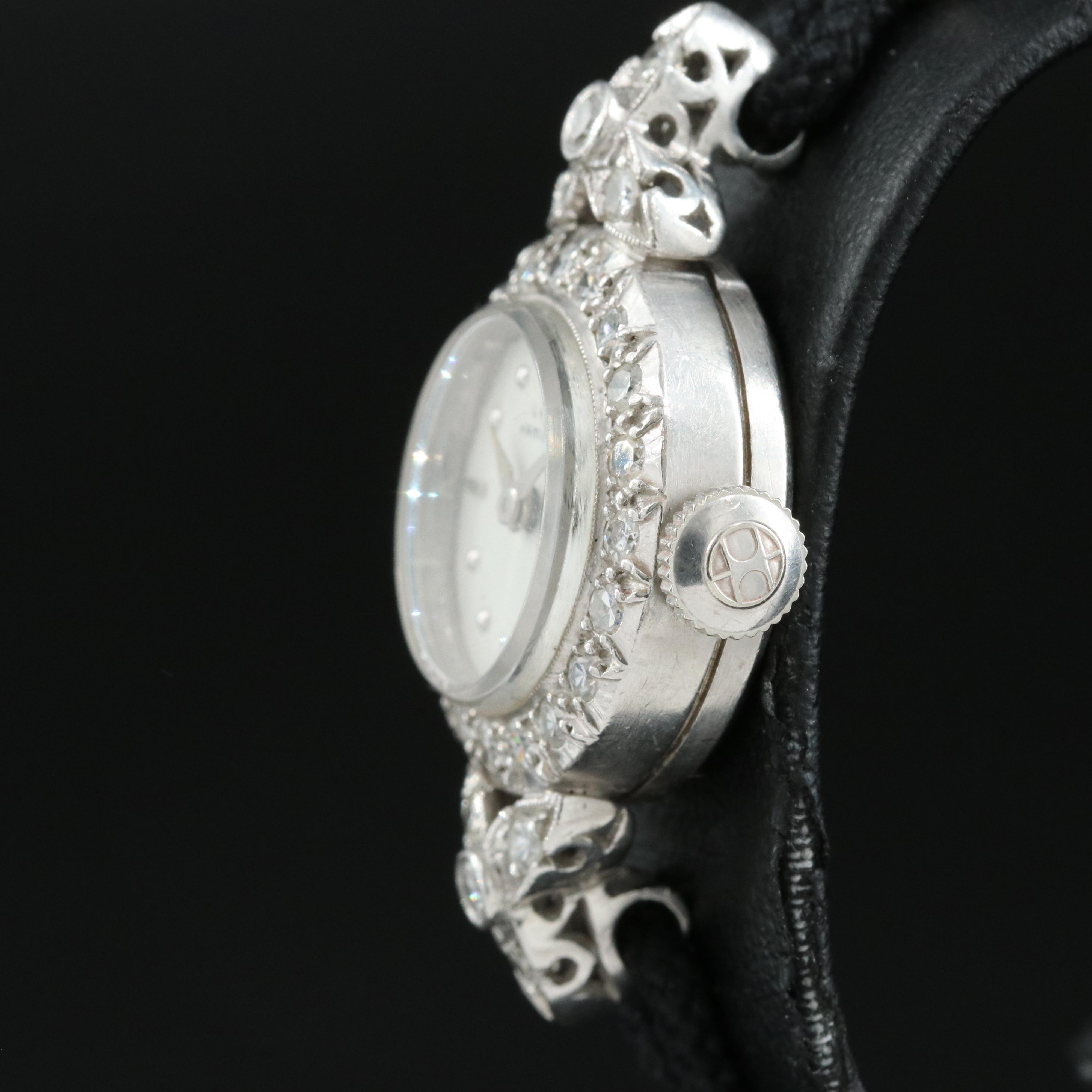Lady Hamilton Platinum and Diamond Vintage Watch