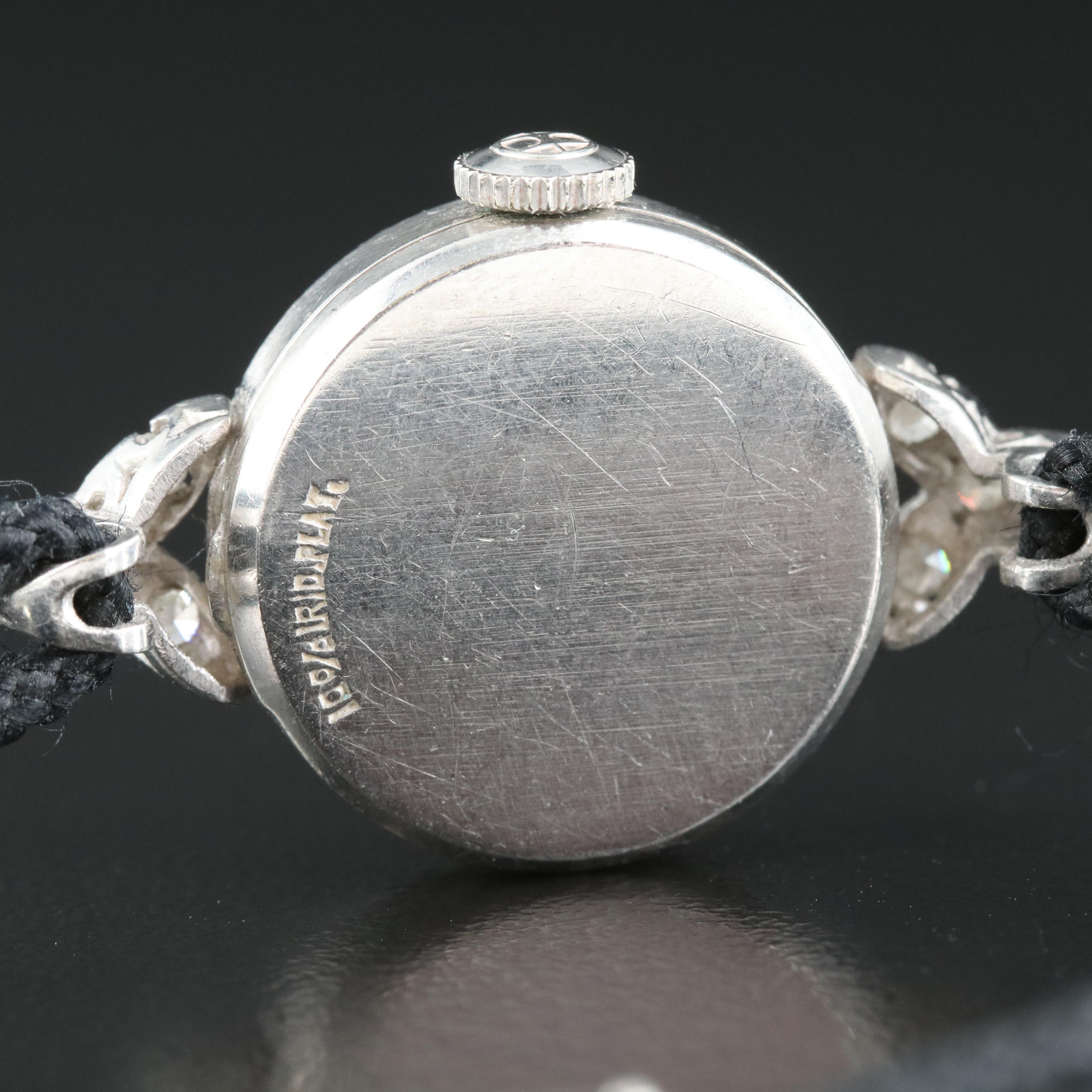 Lady Hamilton Platinum and Diamond Vintage Watch