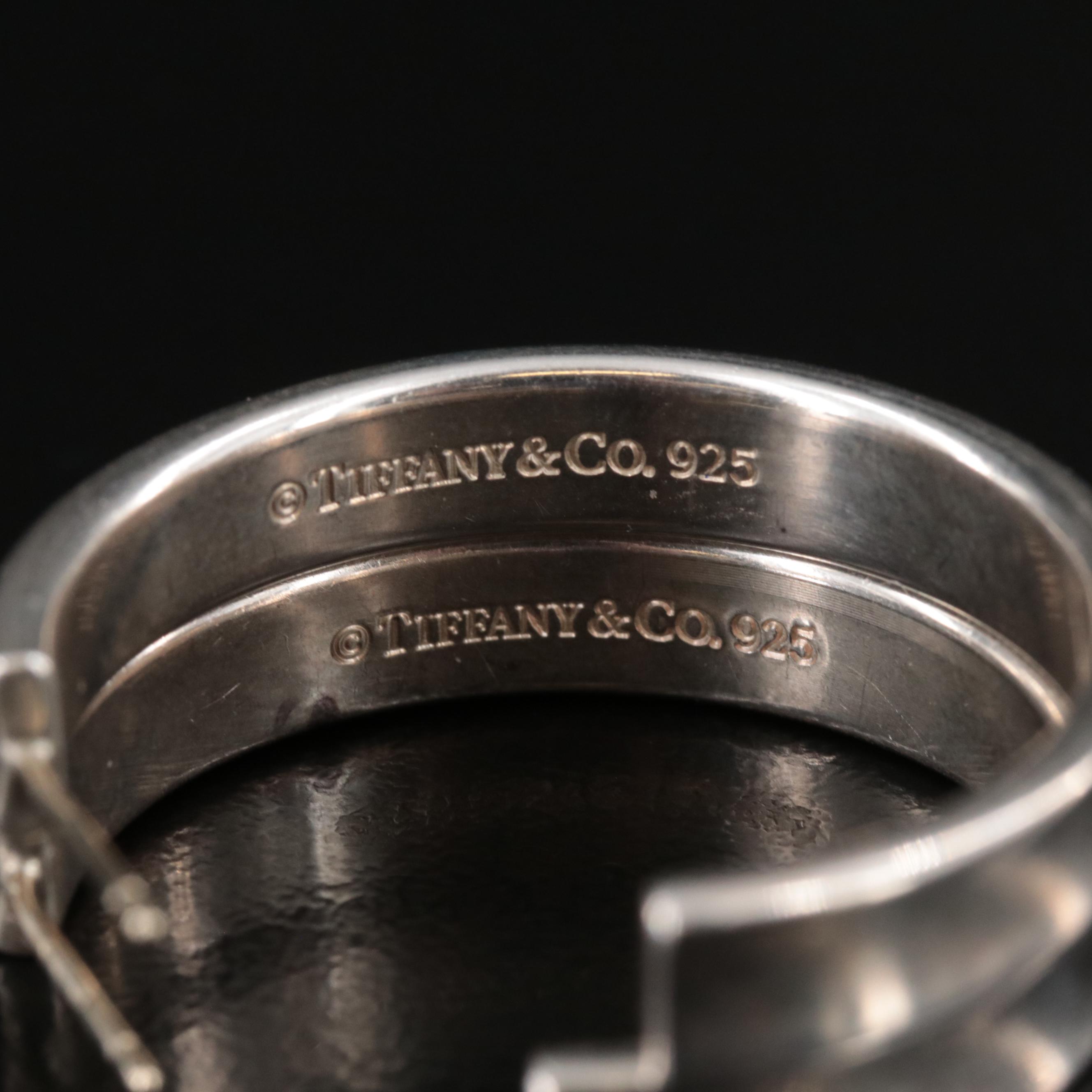 Tiffany & Co. "1837" Sterling Hoop Earrings