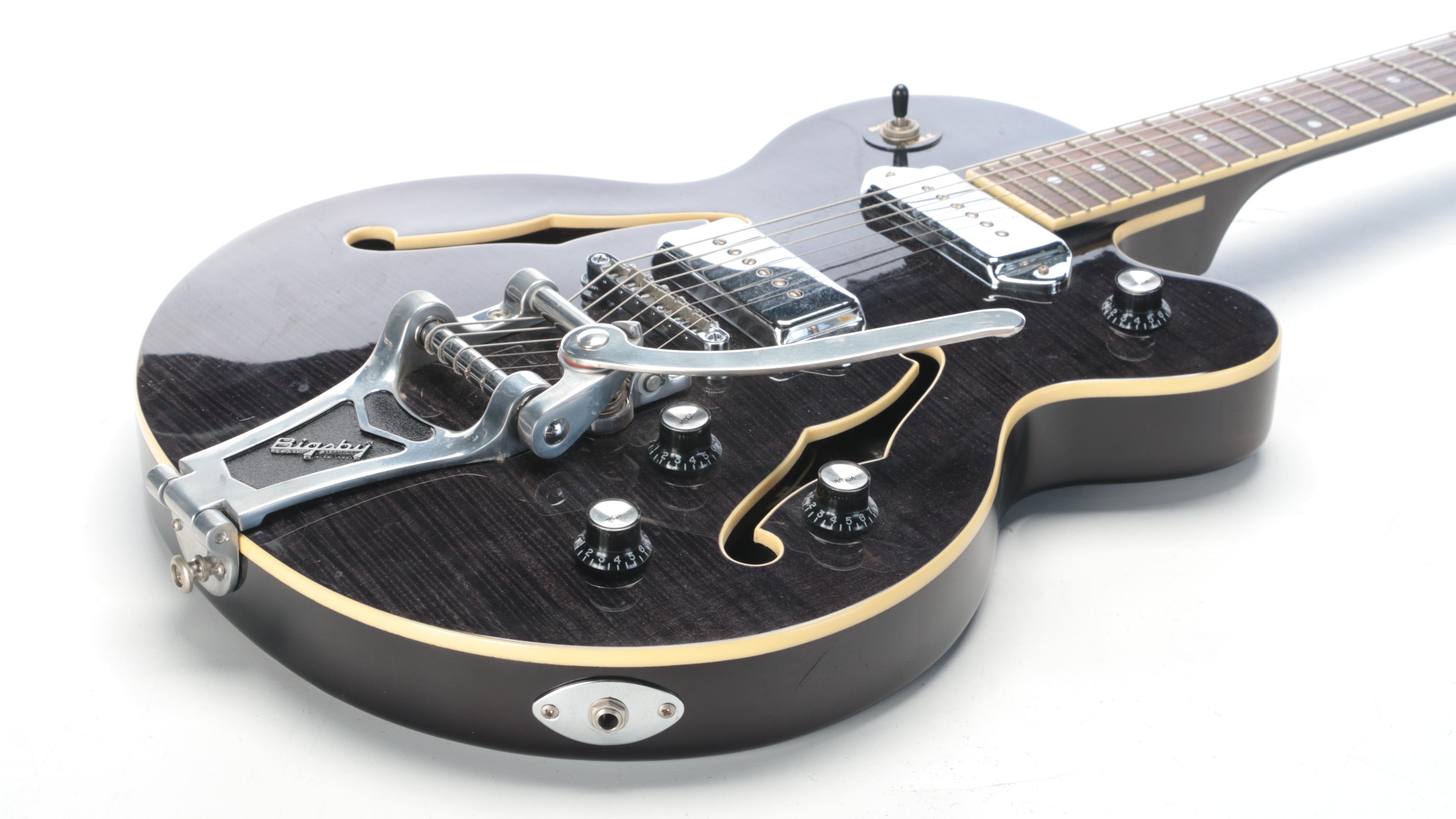 Epiphone Wildkat TB Hollowbody Electric Guitar with Hard Shell Case