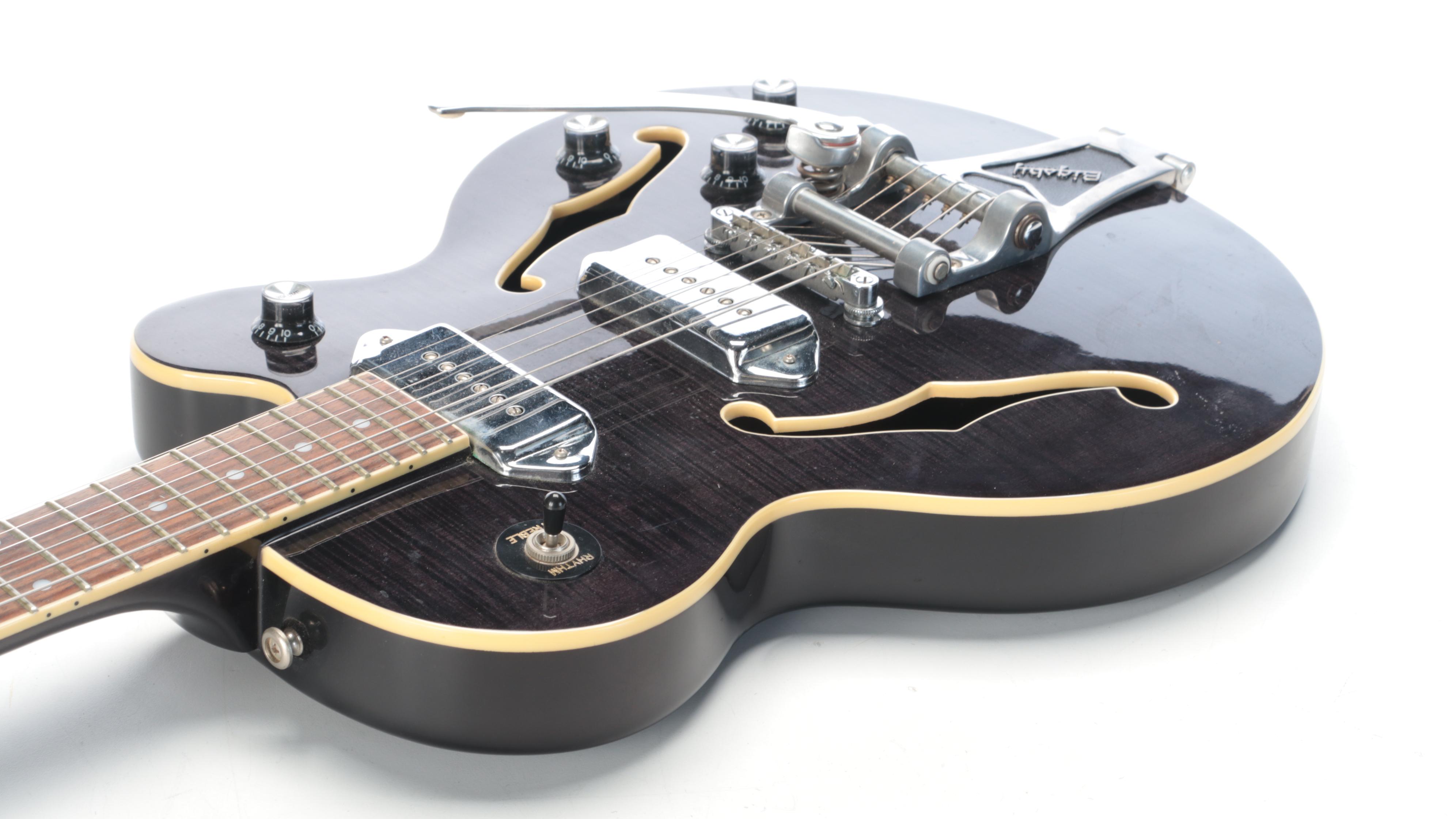 Epiphone Wildkat TB Hollowbody Electric Guitar with Hard Shell Case