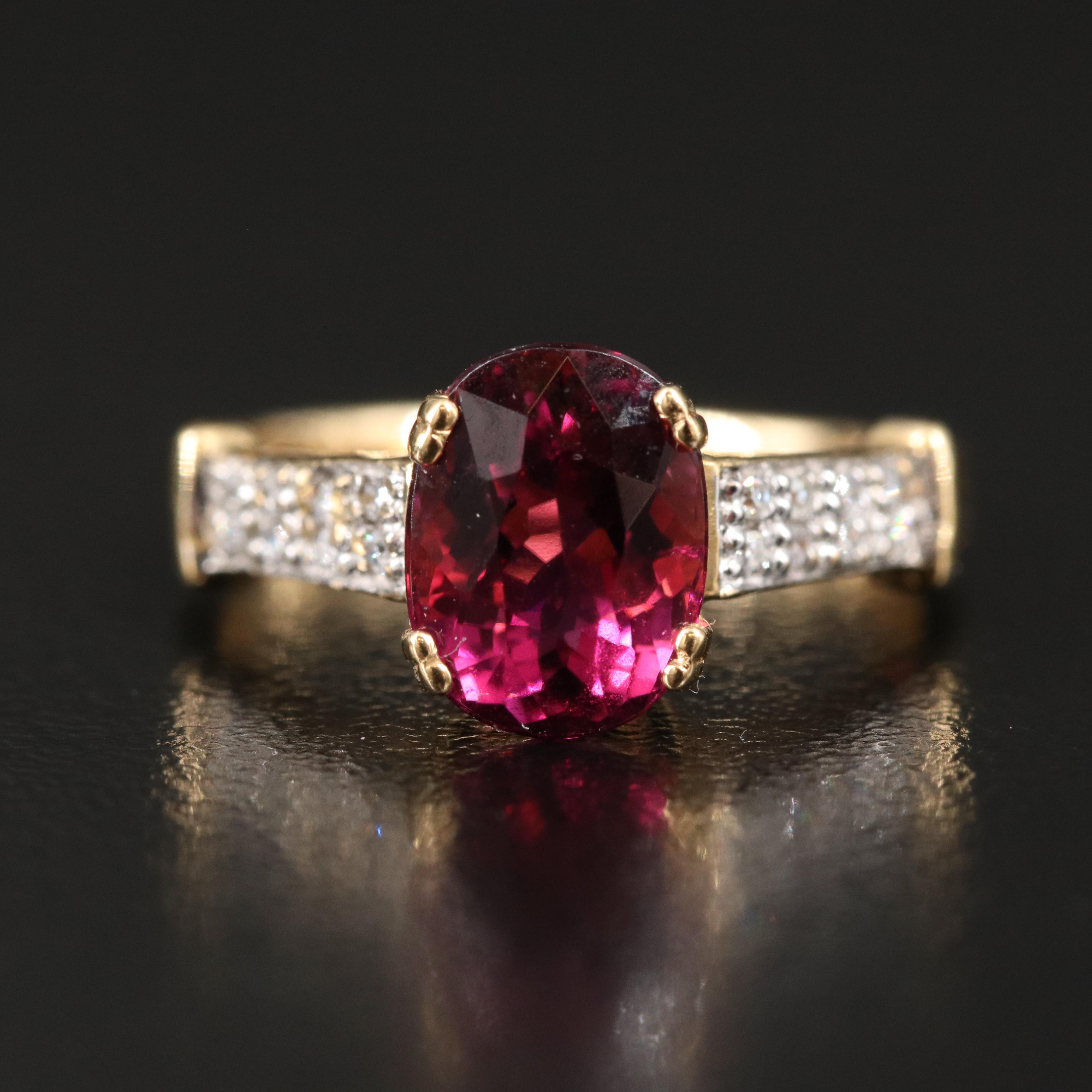 Amayani 18K Tourmaline and Diamond Ring