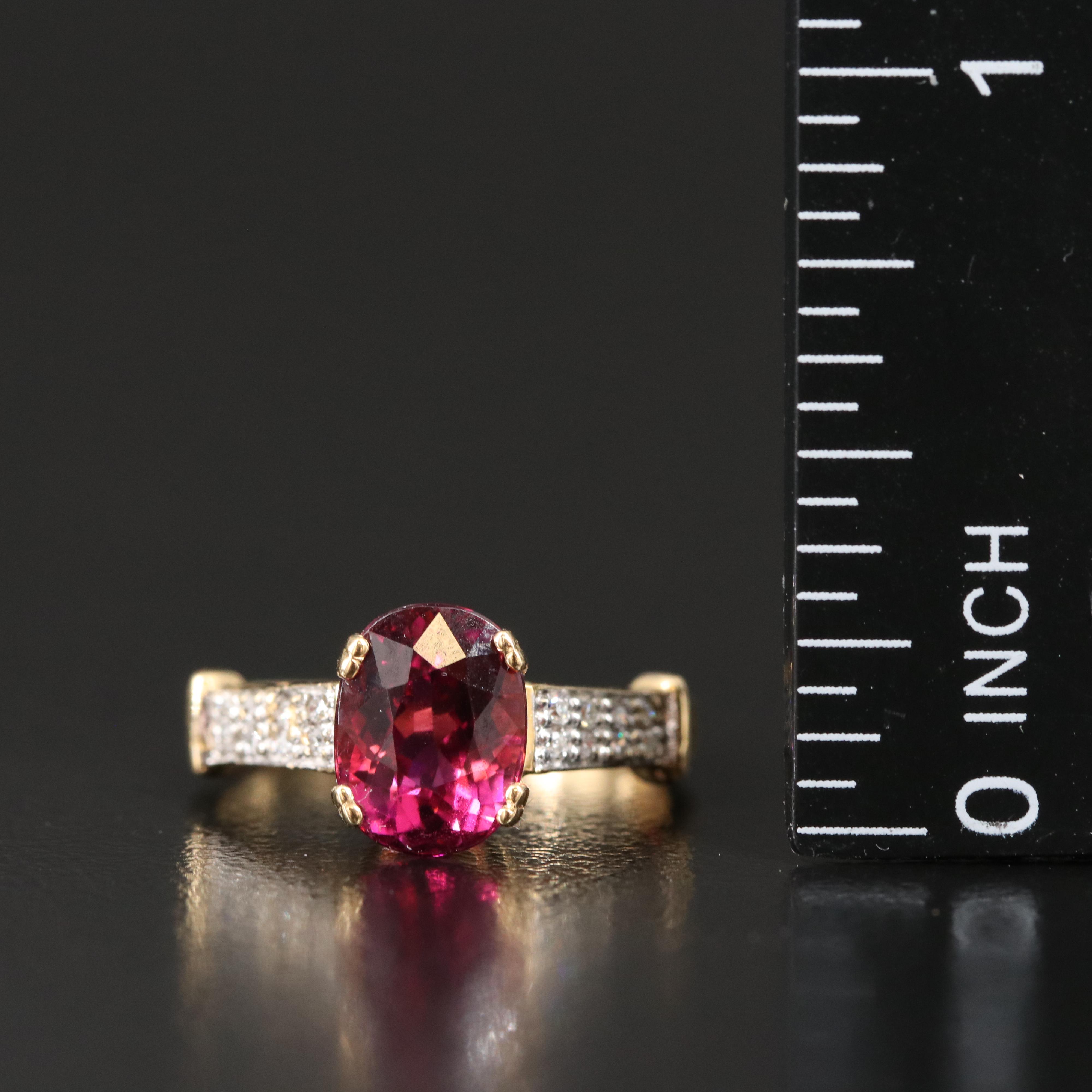 Amayani 18K Tourmaline and Diamond Ring