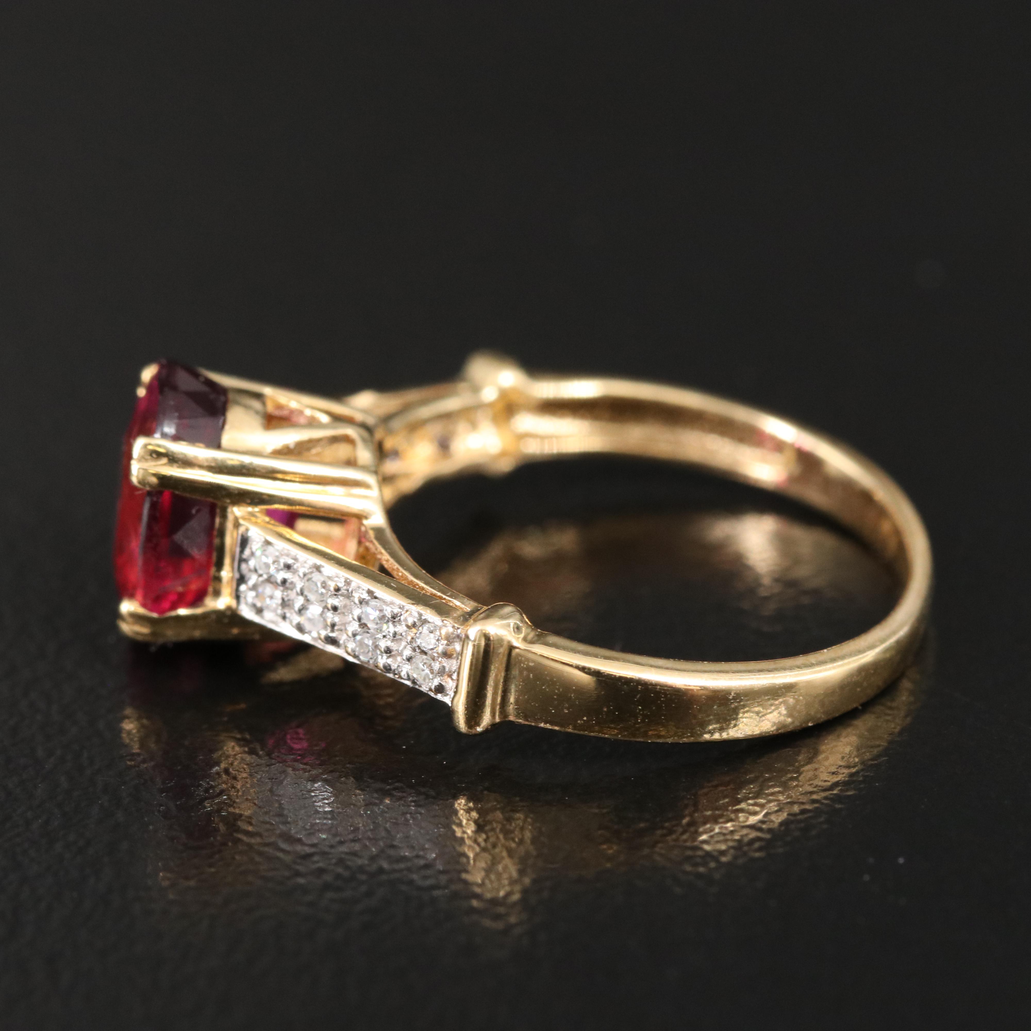 Amayani 18K Tourmaline and Diamond Ring