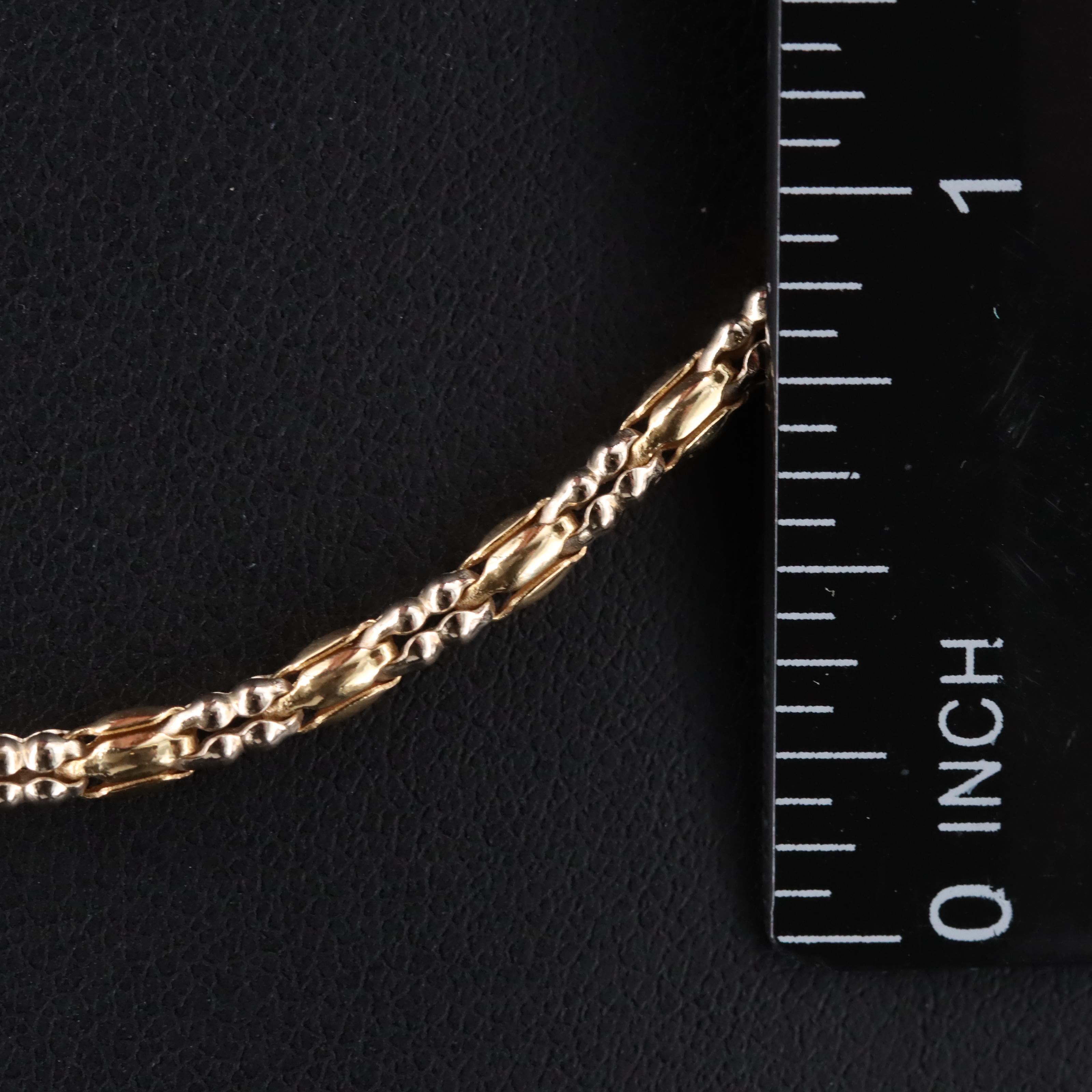 Italian 18K Popcorn Style Chain Necklace