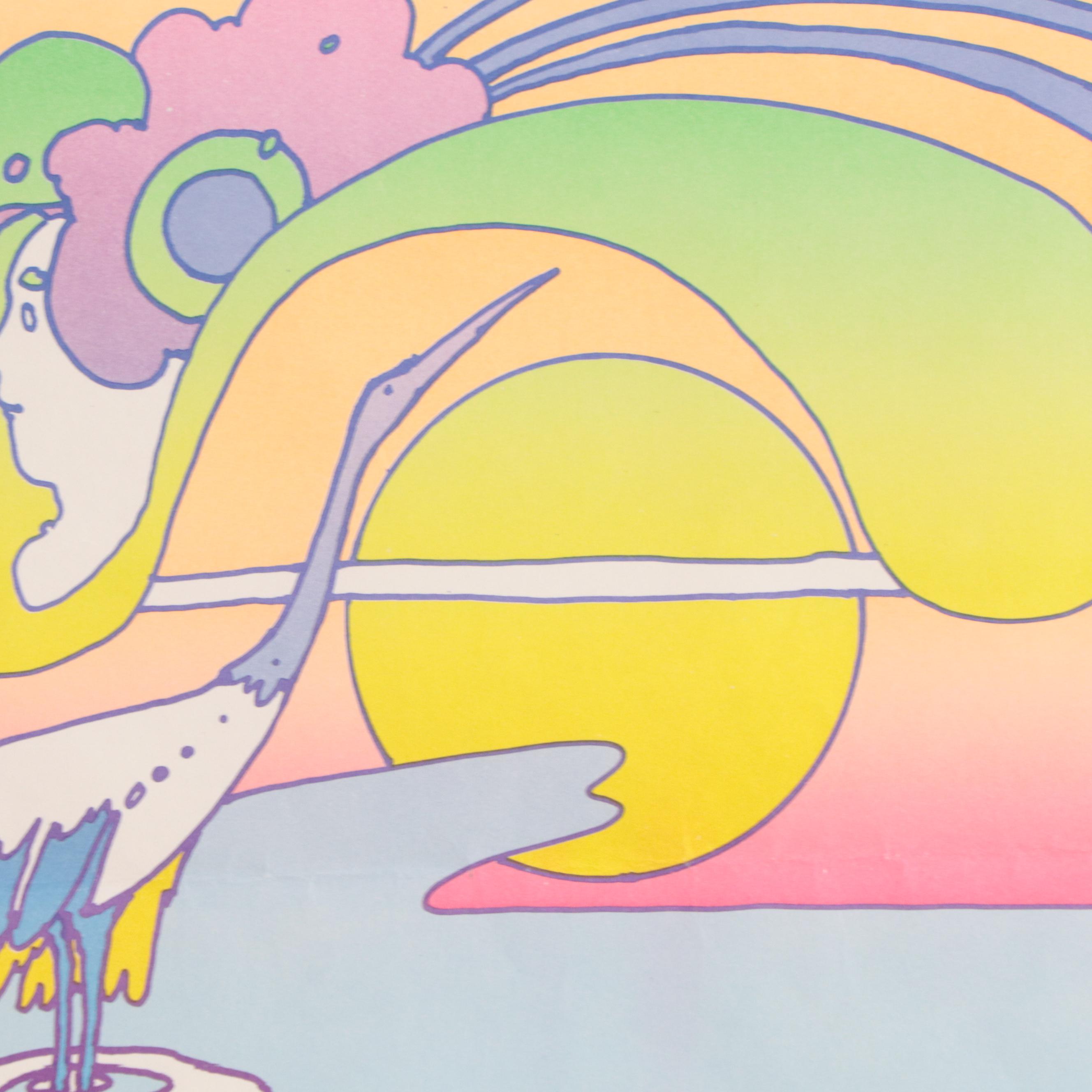 Peter Max Offset Lithographs with Personalized Dedications, 1992