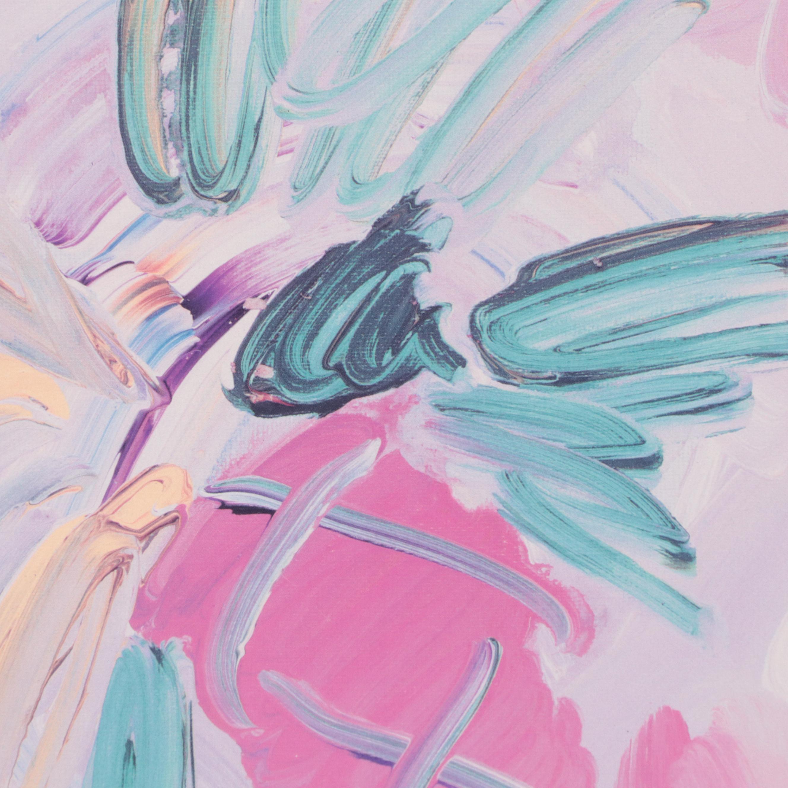 Signed Peter Max American 500 Offset Lithograph Exhibition Poster, 1992