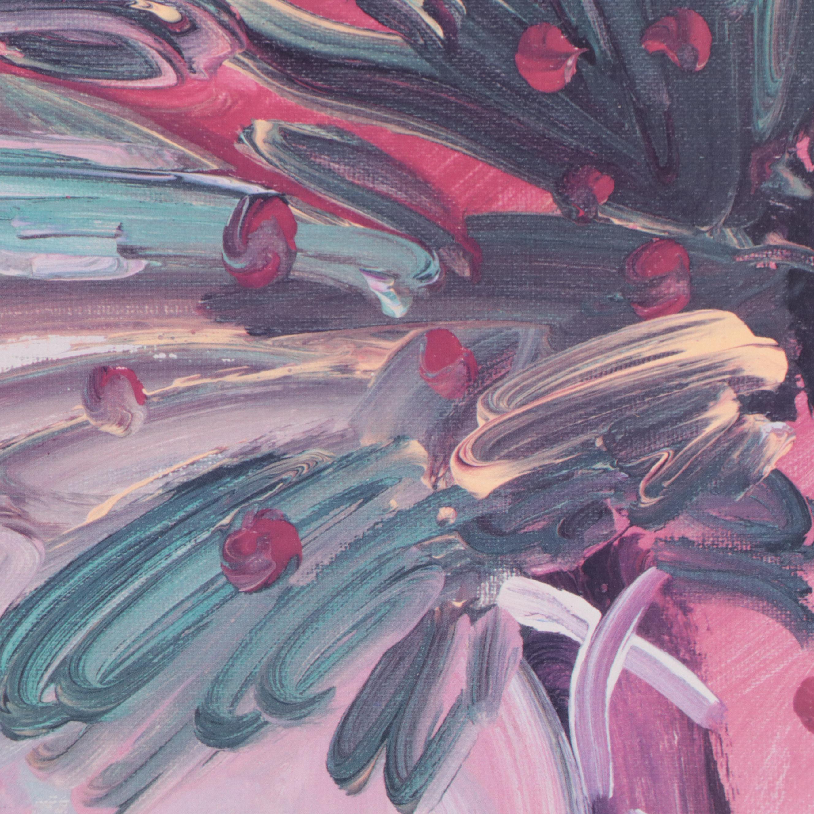 Signed Peter Max American 500 Offset Lithograph Exhibition Poster, 1992