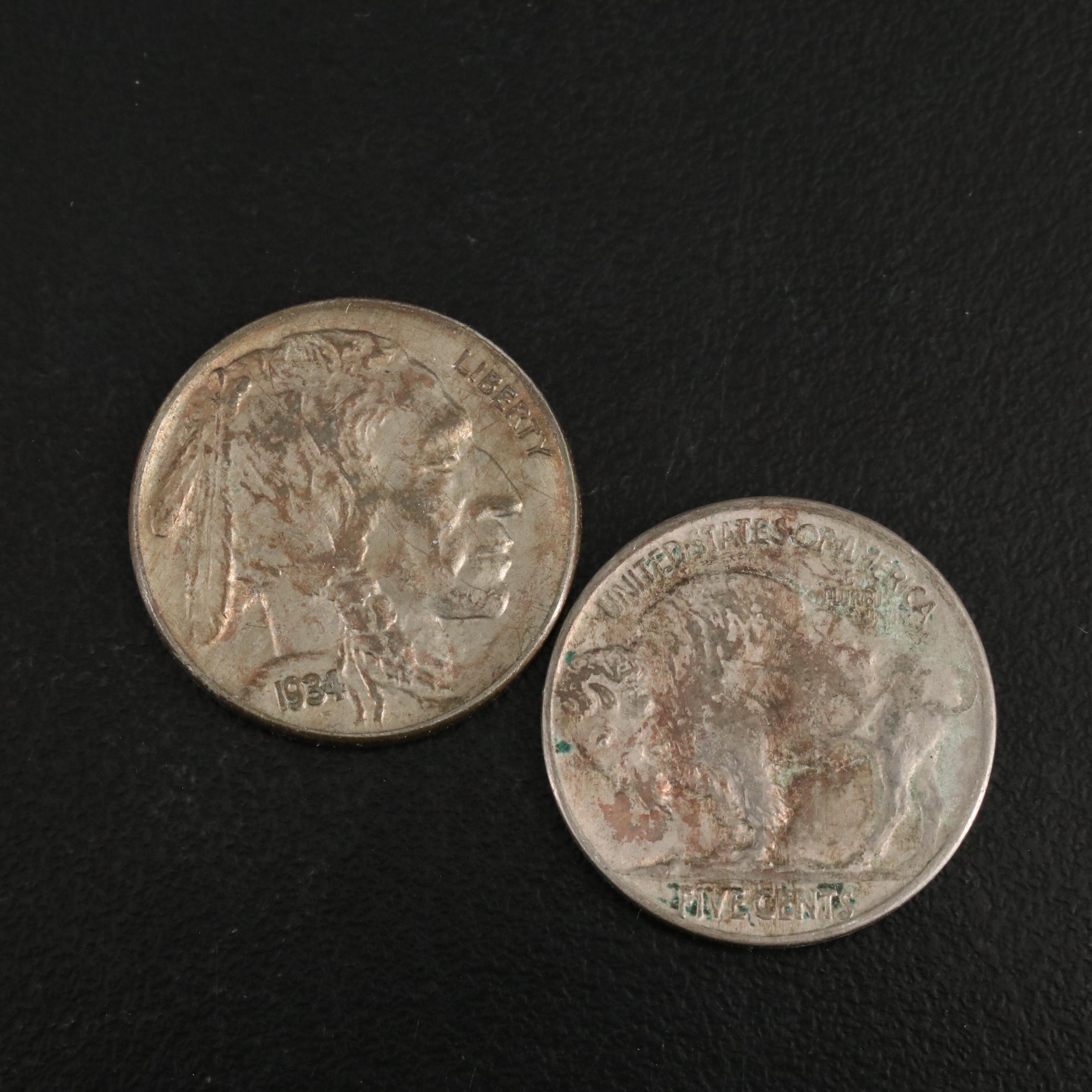 Collection of 395 Buffalo Nickels Including Early Dates