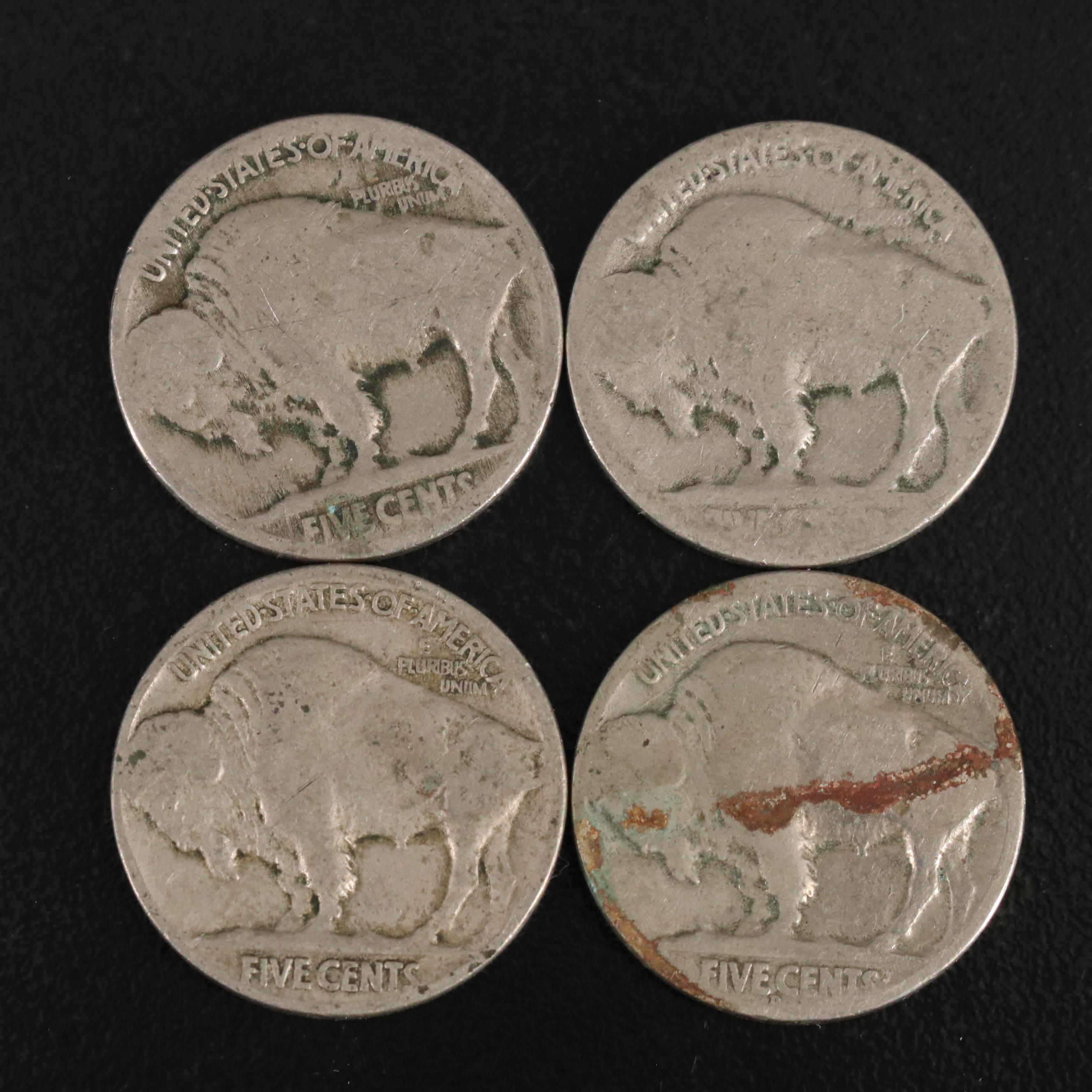 Collection of 395 Buffalo Nickels Including Early Dates