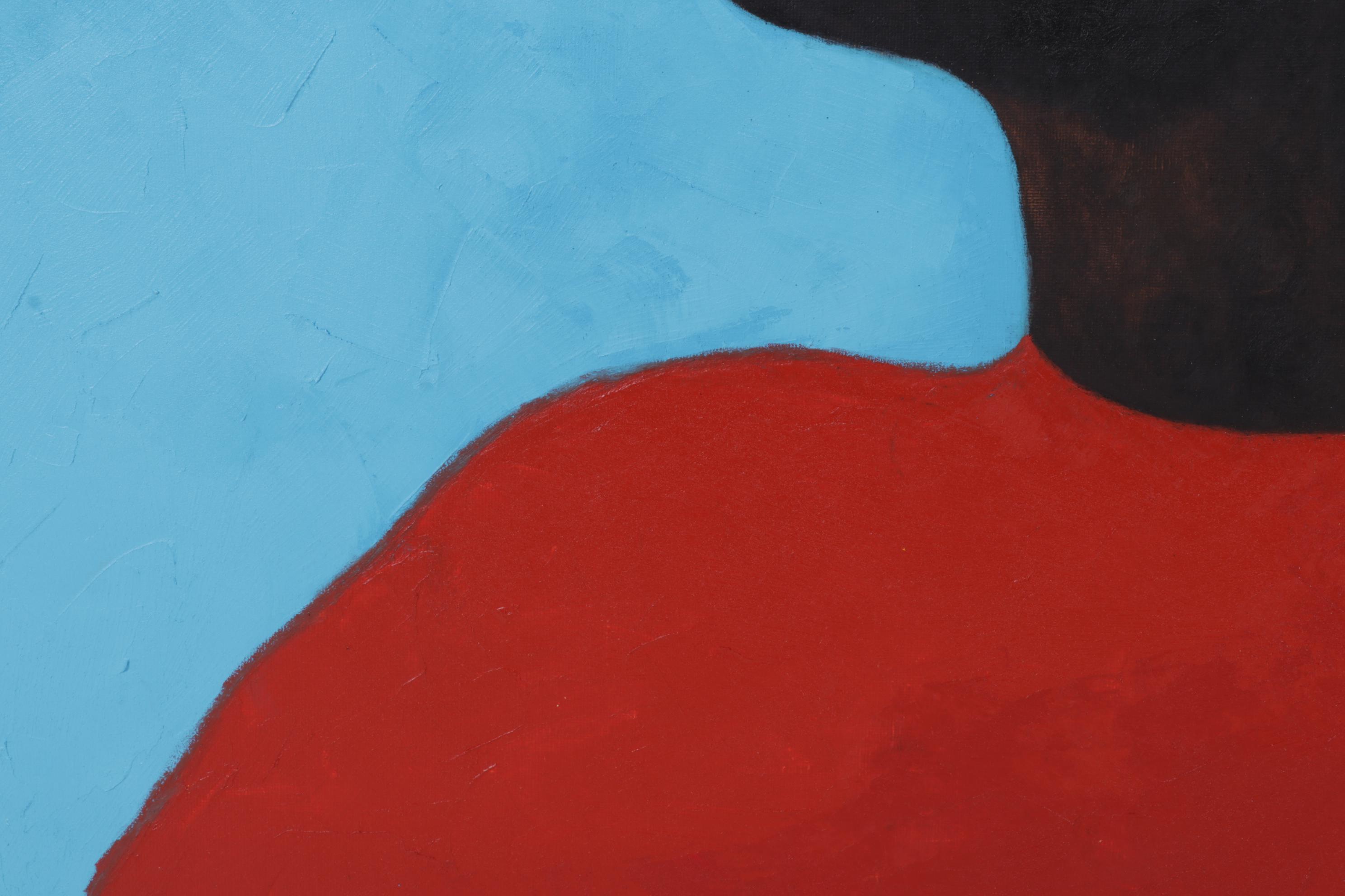 Oluwakemi Omowaire Portrait Oil Painting "Stay With Me," 21st Century