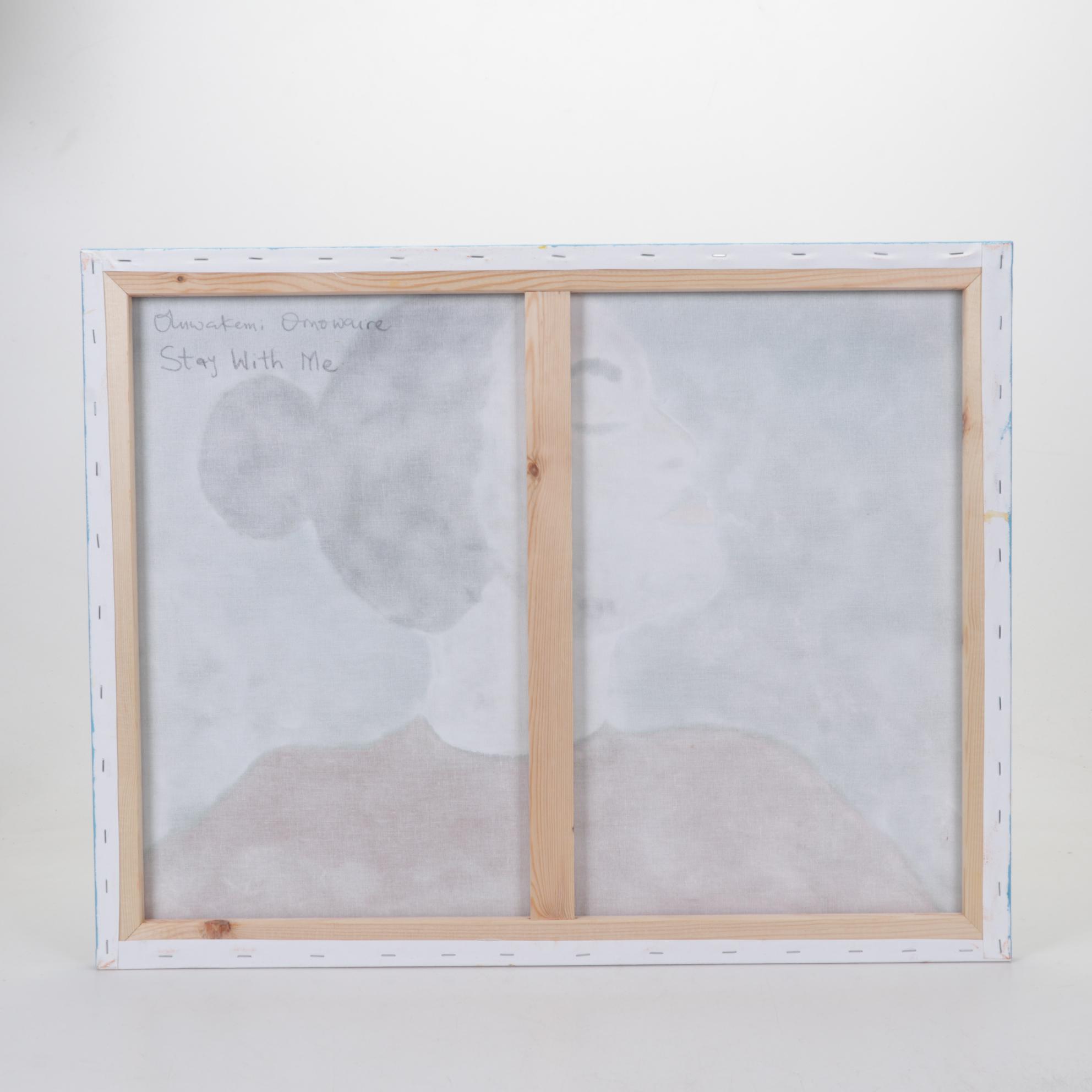 Oluwakemi Omowaire Portrait Oil Painting "Stay With Me," 21st Century