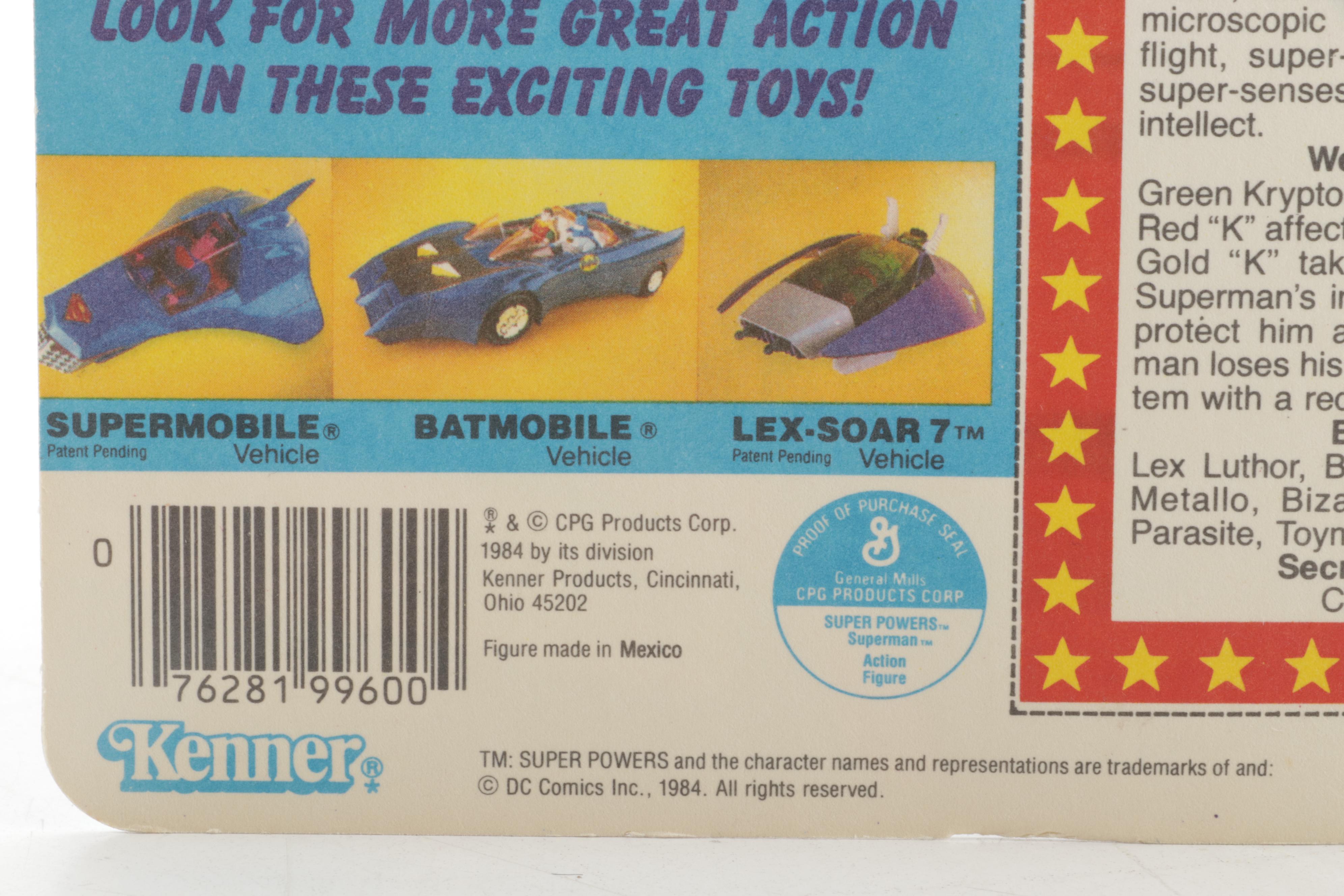 Kenner "Superman" Super Powers Collection Action Figure, 1984