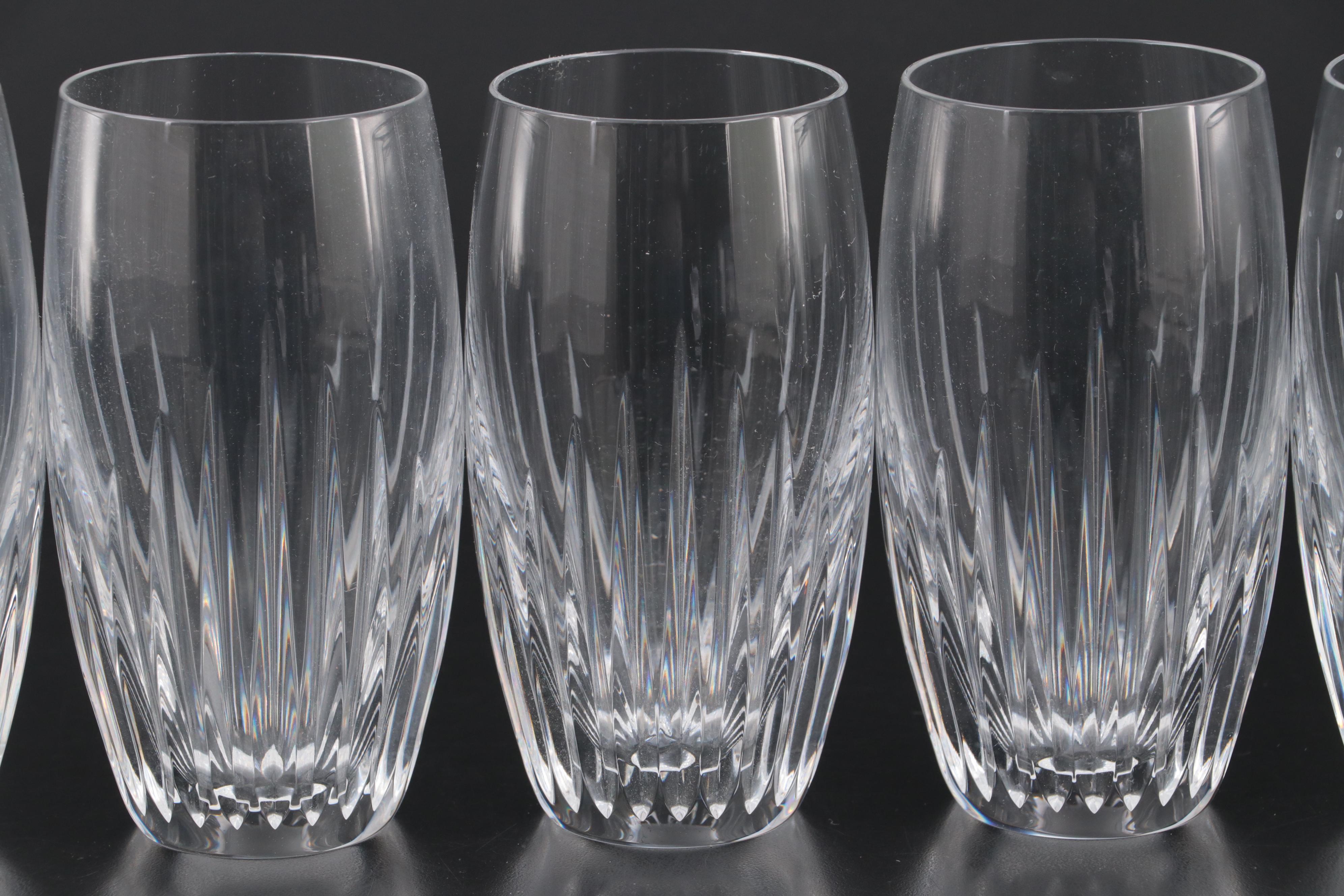 Baccarat "Massena" Clear Crystal Highball Glasses and Tumblers EBTH