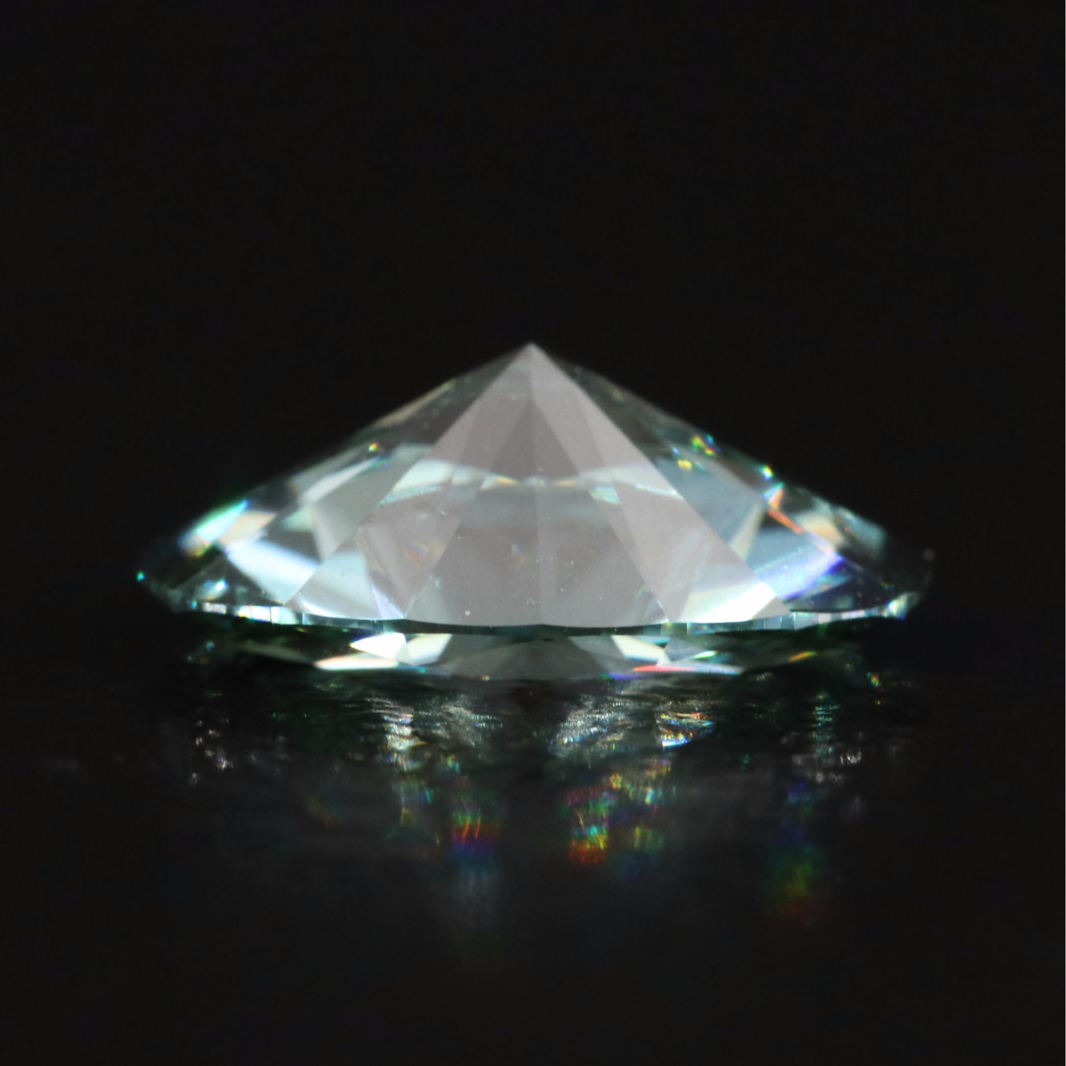 Loose 1.20 CT Vivid Slightly Bluish Green Diamond