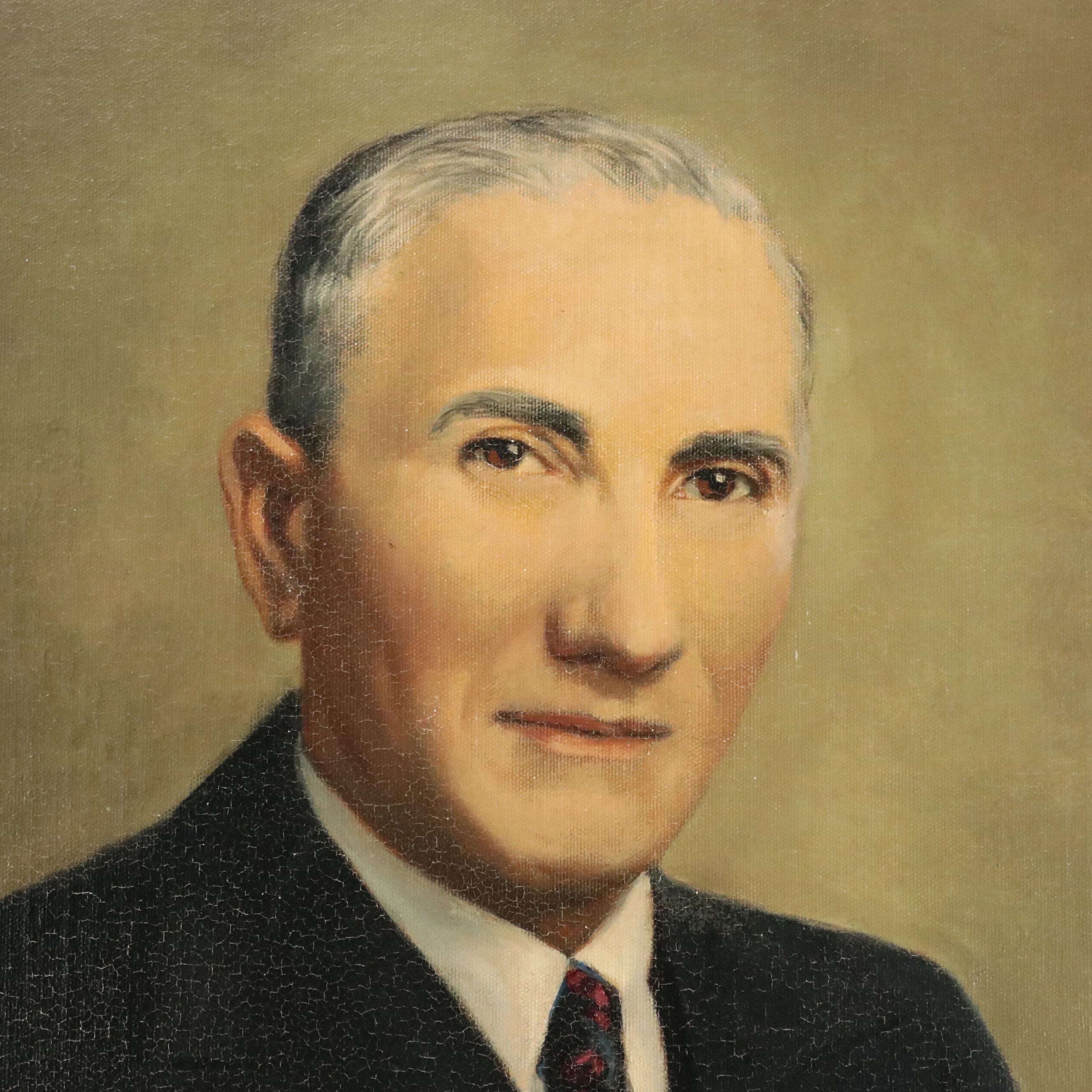 Henry Miller Portrait Oil Painting of Sam Miller, Circa 1937