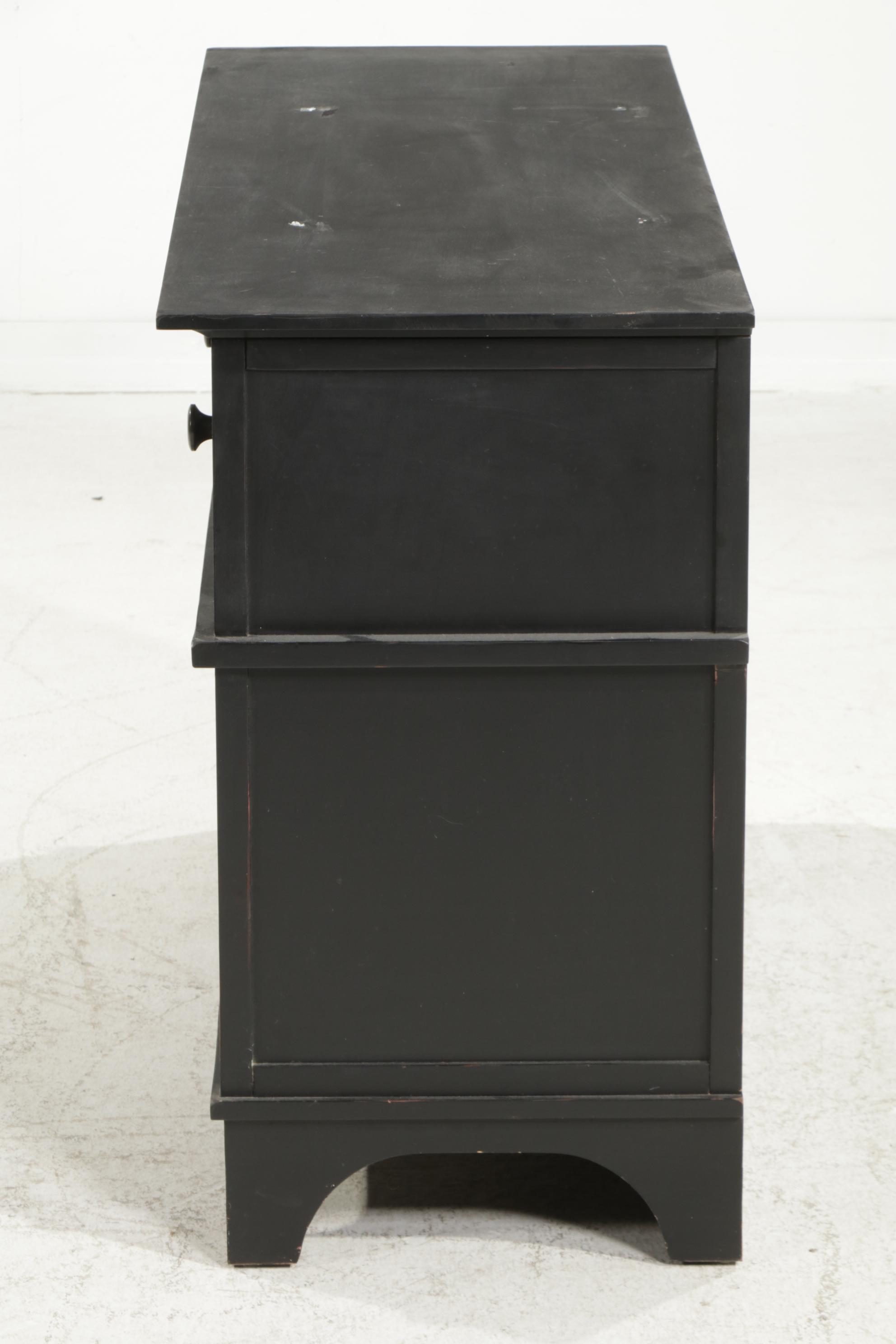 Pottery Barn Ebonized Cabot Console
