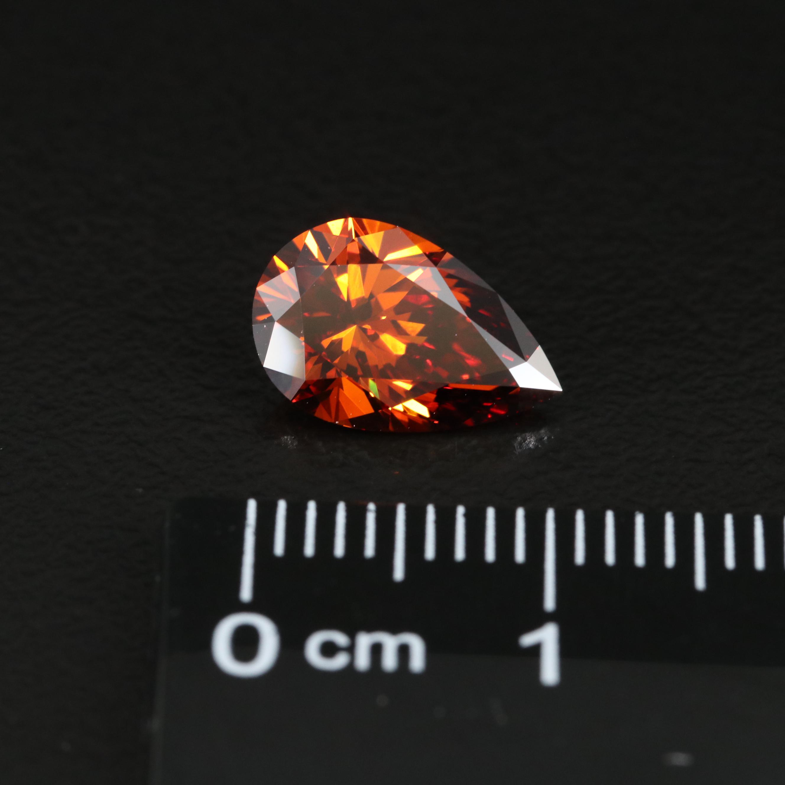 Loose 2.04 CT Fancy Deep Brown Orange Diamond