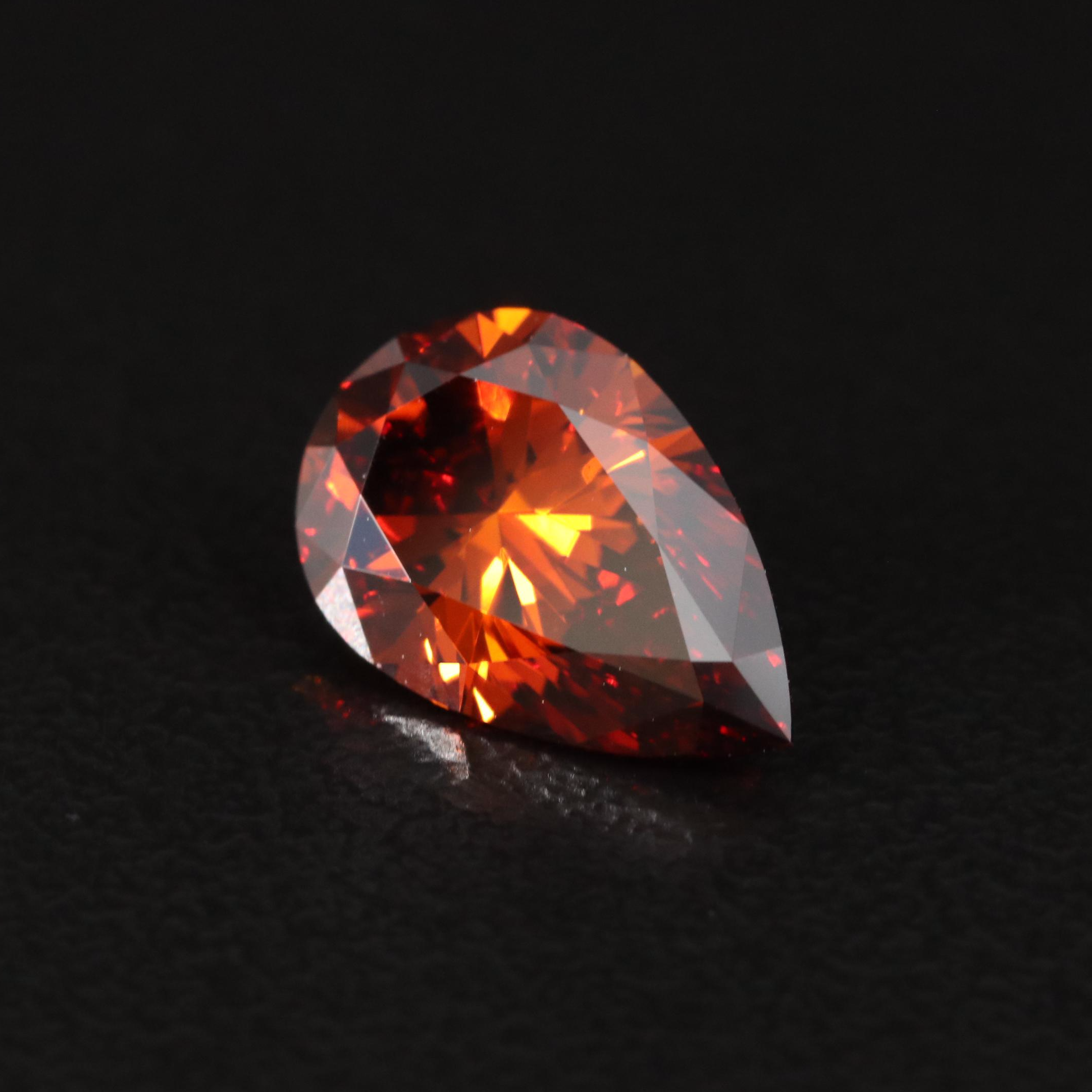 Loose 2.04 CT Fancy Deep Brown Orange Diamond