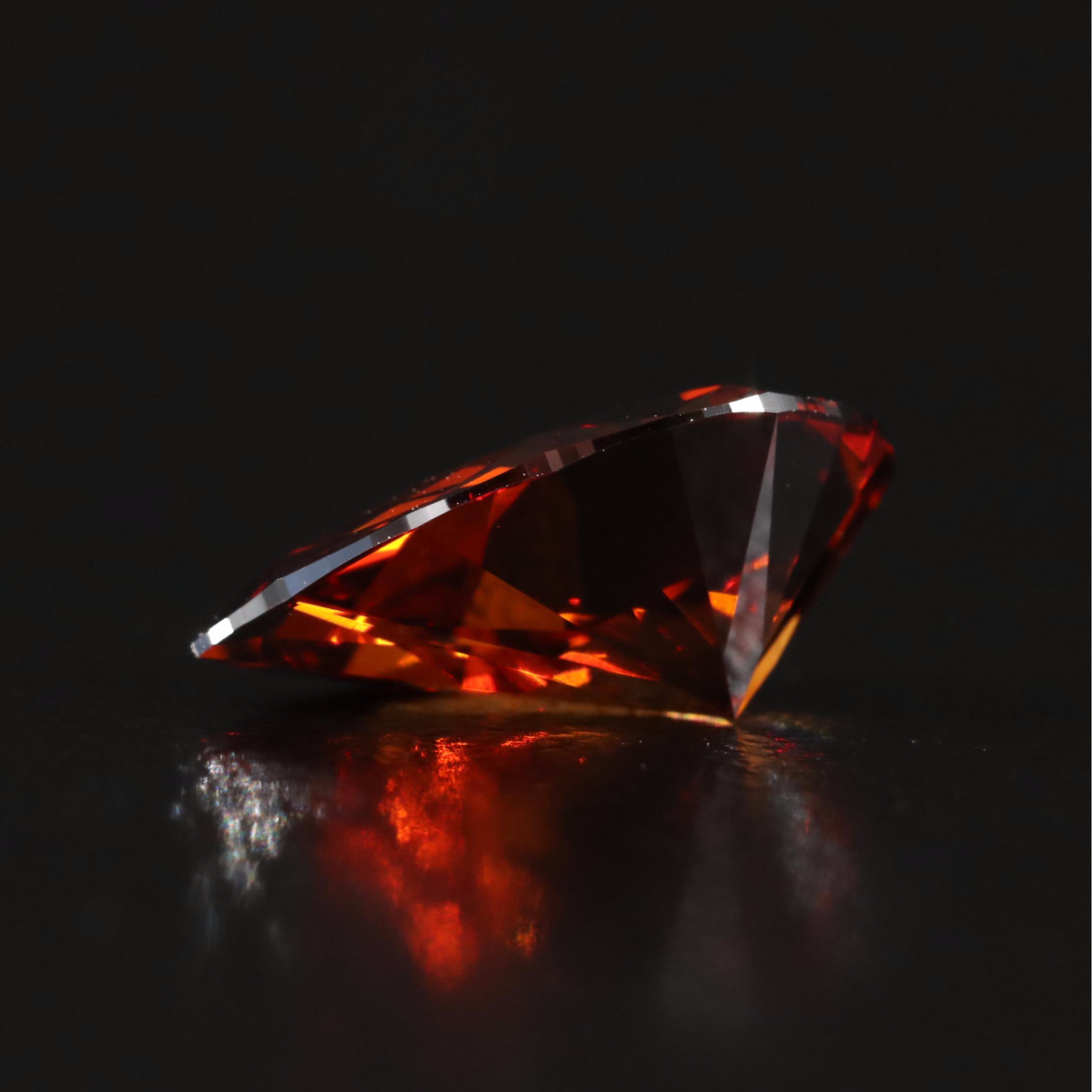Loose 2.04 CT Fancy Deep Brown Orange Diamond