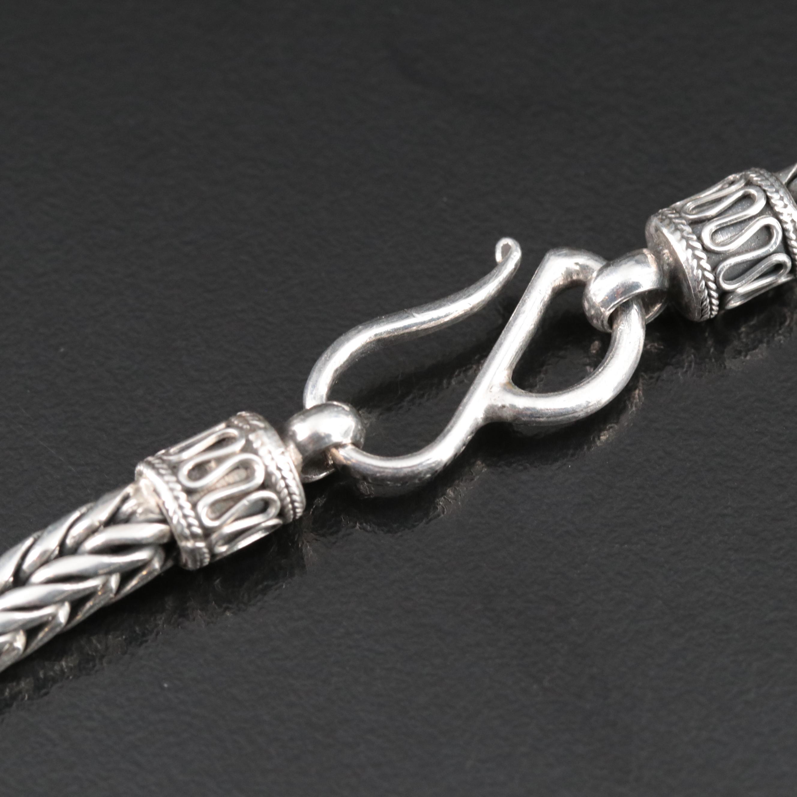 Suarti Sterling Wheat Chain Necklace