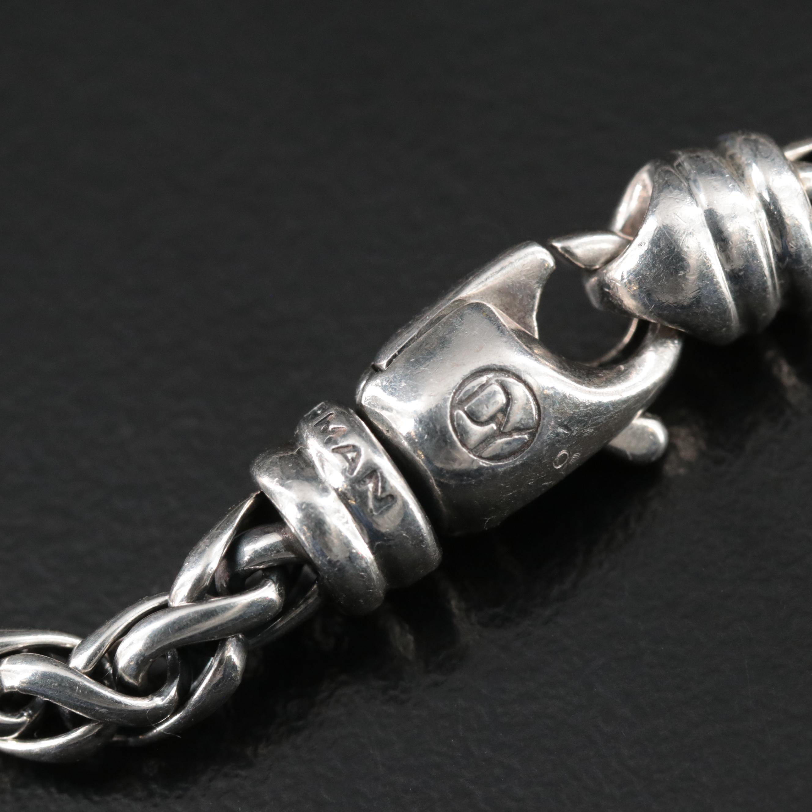 David Yurman Sterling Wheat Chain  Necklace