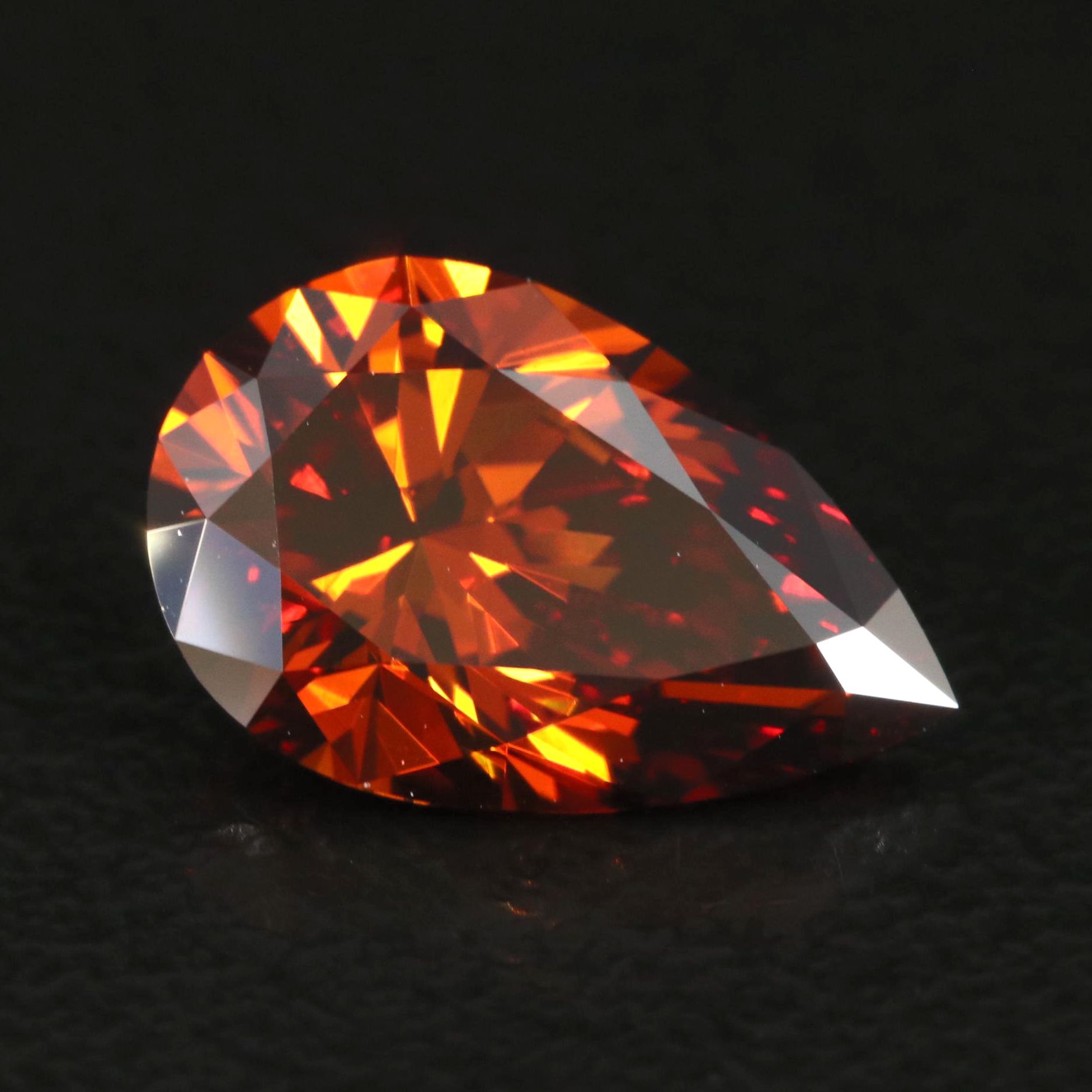 Loose 2.04 CT Fancy Deep Brown Orange Diamond