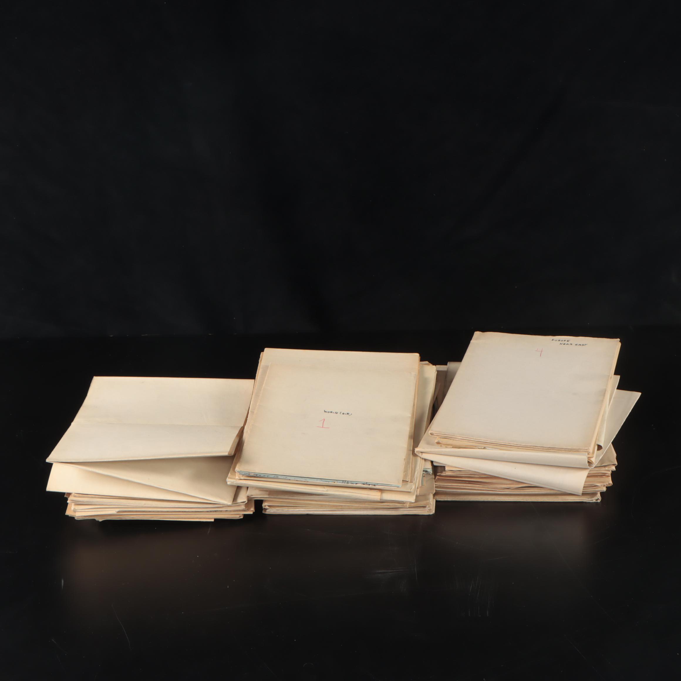 National Geographic Magazine Paper Map of Europe with More Maps