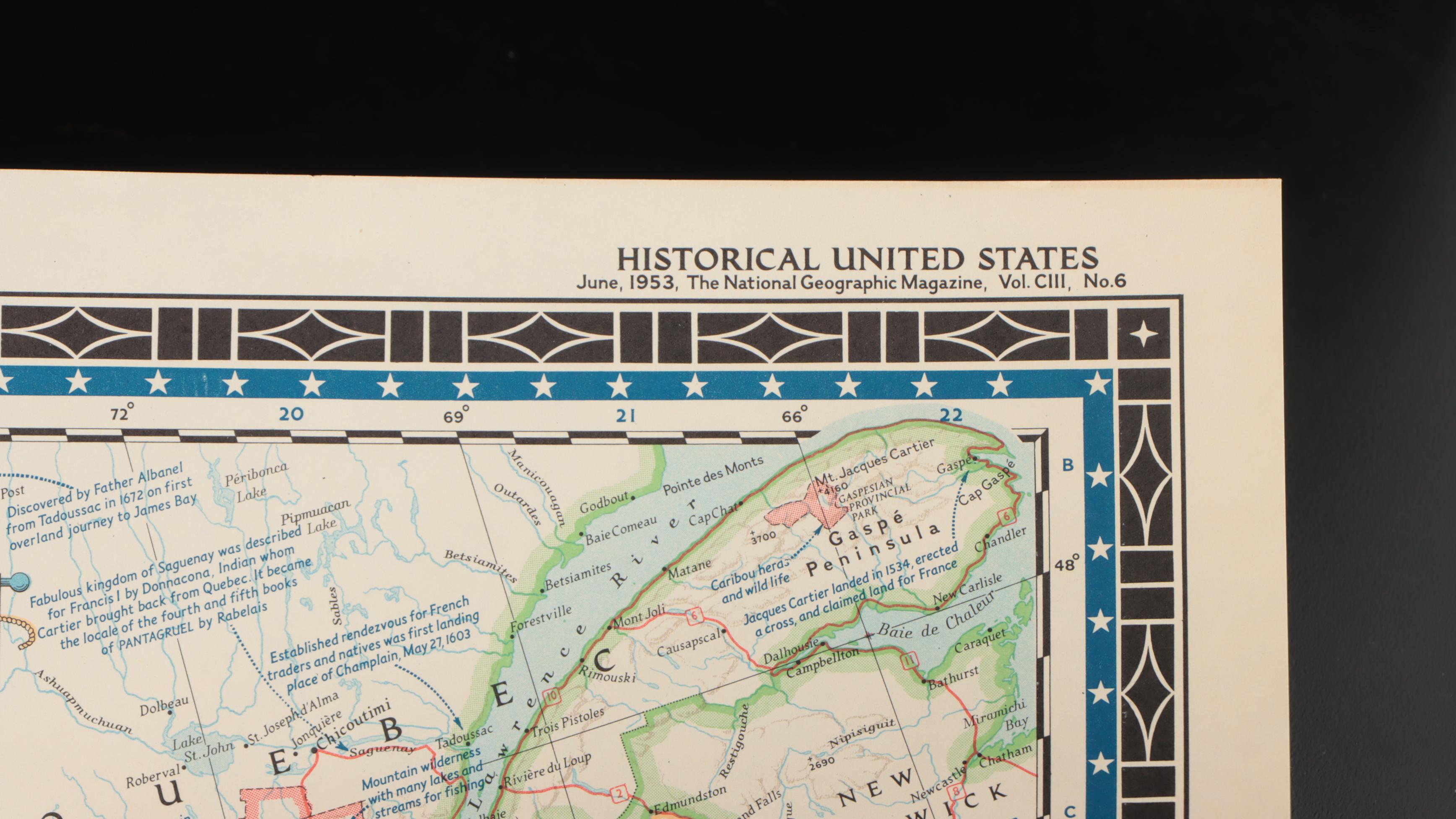 National Geographic Magazine Paper Map of Europe with More Maps