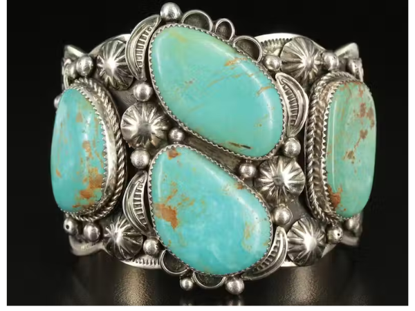 Southwestern Sterling & Turquoise Jewelry, Blackware Pottery & Décor