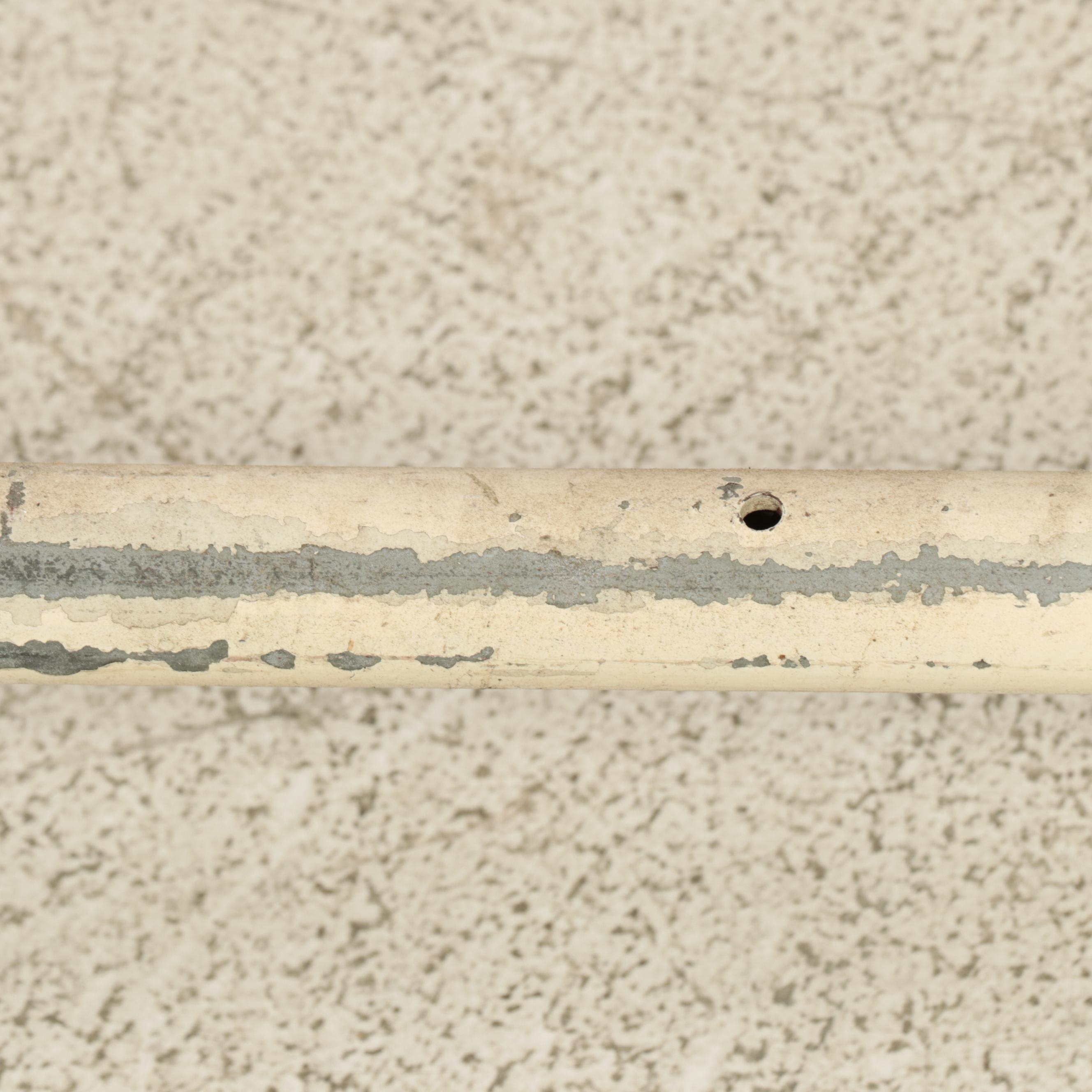 Industrial Steel Pipe and Laminate Top Rolling Work Table with Three Wood Planks