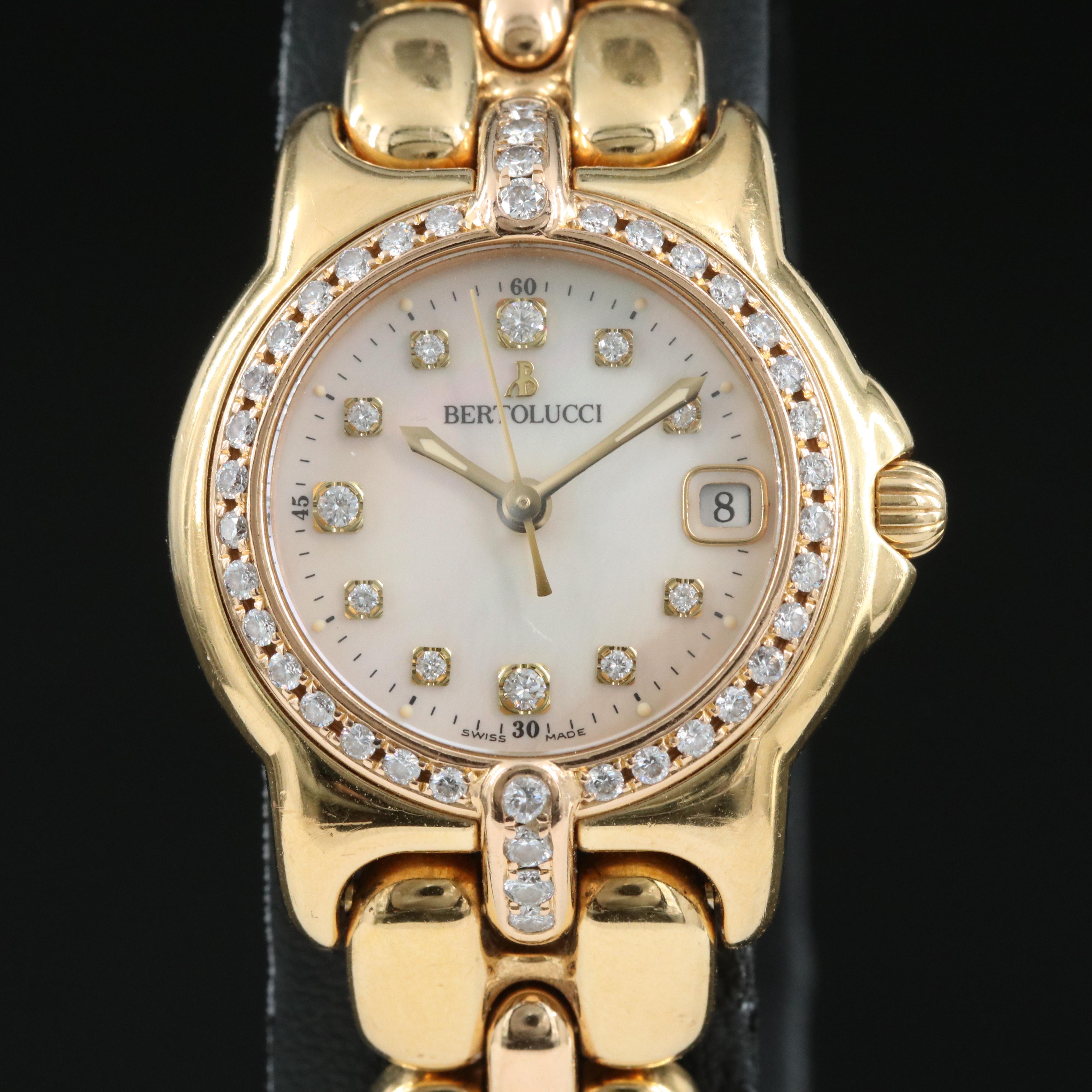 Bertolucci Pulchra 18K and Diamond Watch