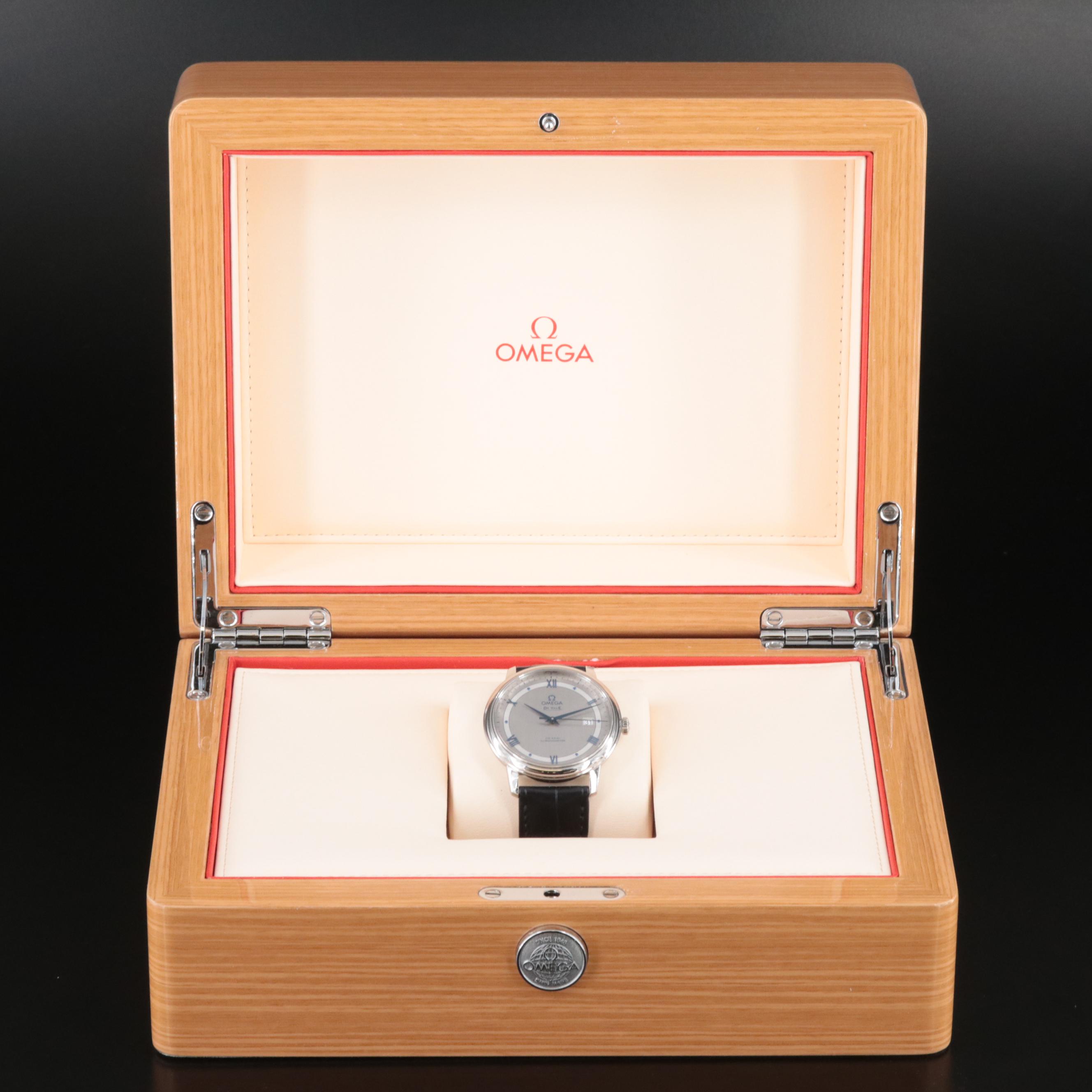 Omega DeVille Co-Axial Chronometer with Date Stainless Steel Watch