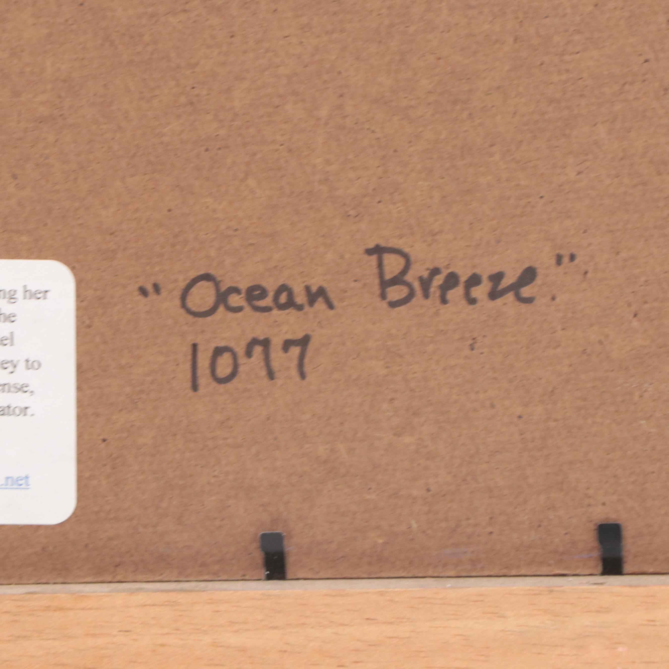 Edy Martin Impressionist Style Oil Painting "Ocean Breeze"