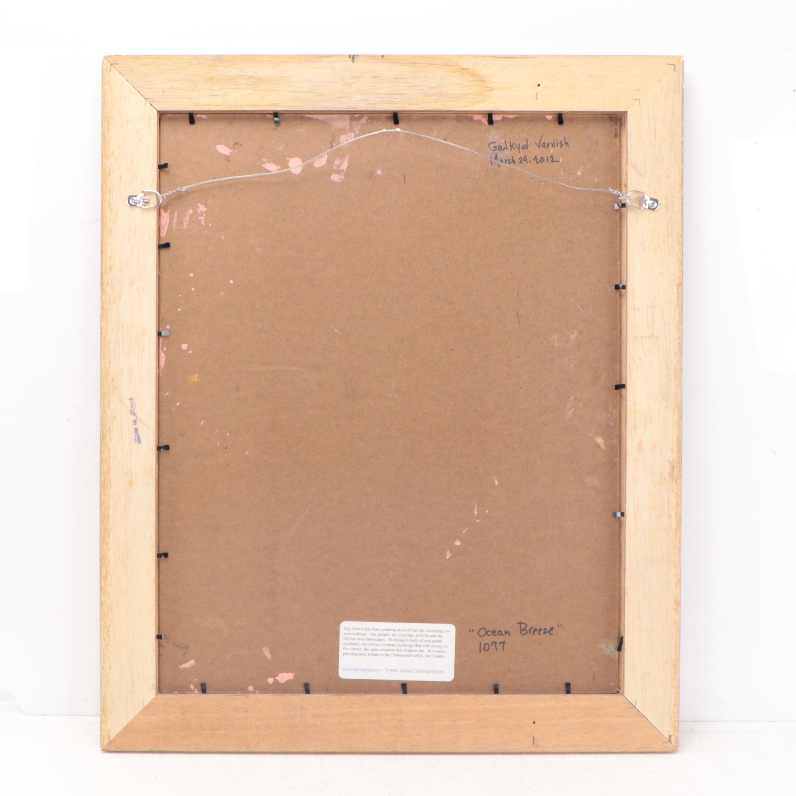 Edy Martin Impressionist Style Oil Painting "Ocean Breeze"