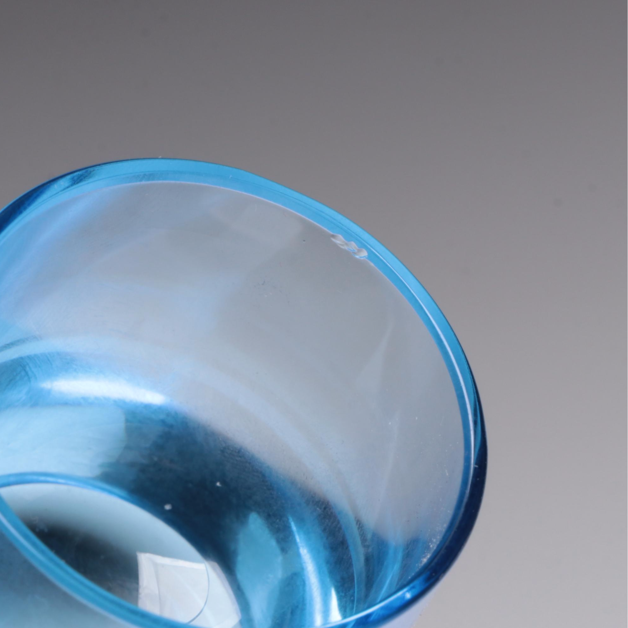 Moser "Whisky" Aquamarine Crystal Shot Glasses EBTH