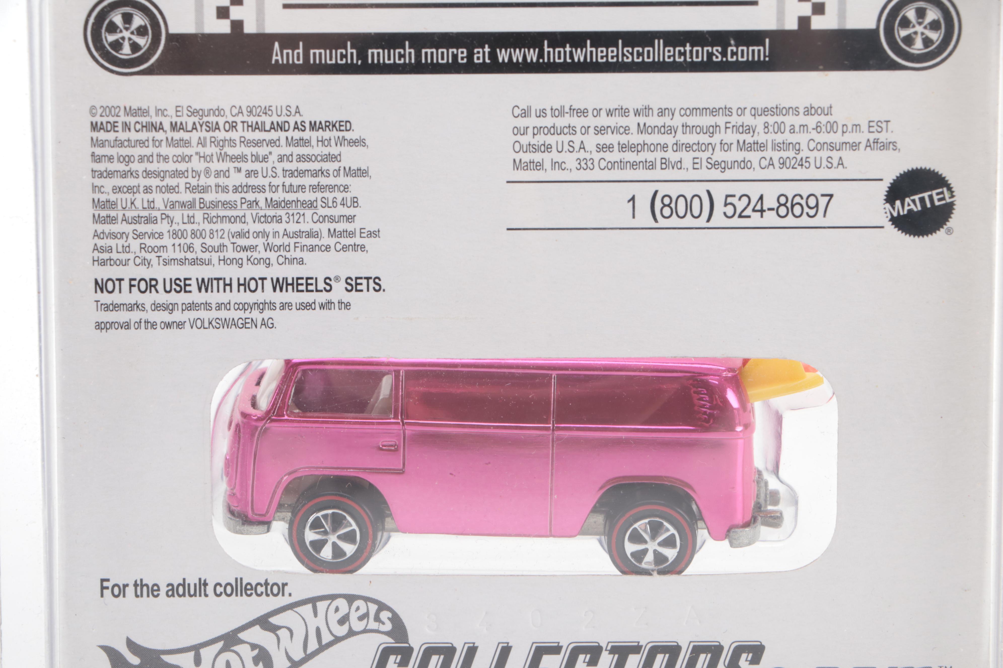 Mattel Hot Wheels Collectors Pink "Beach Bomb Too" Van