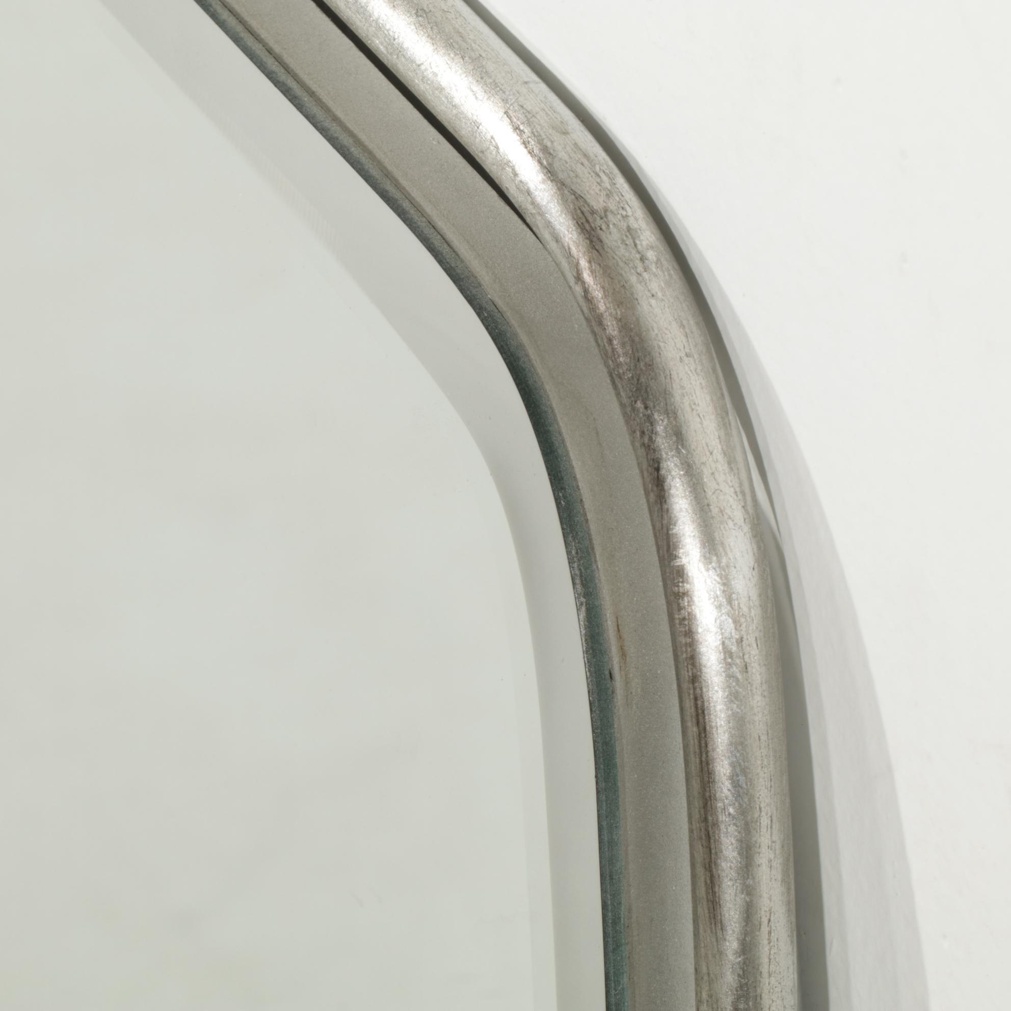 Mid Century Modern Style Metal Framed Oval Mirror