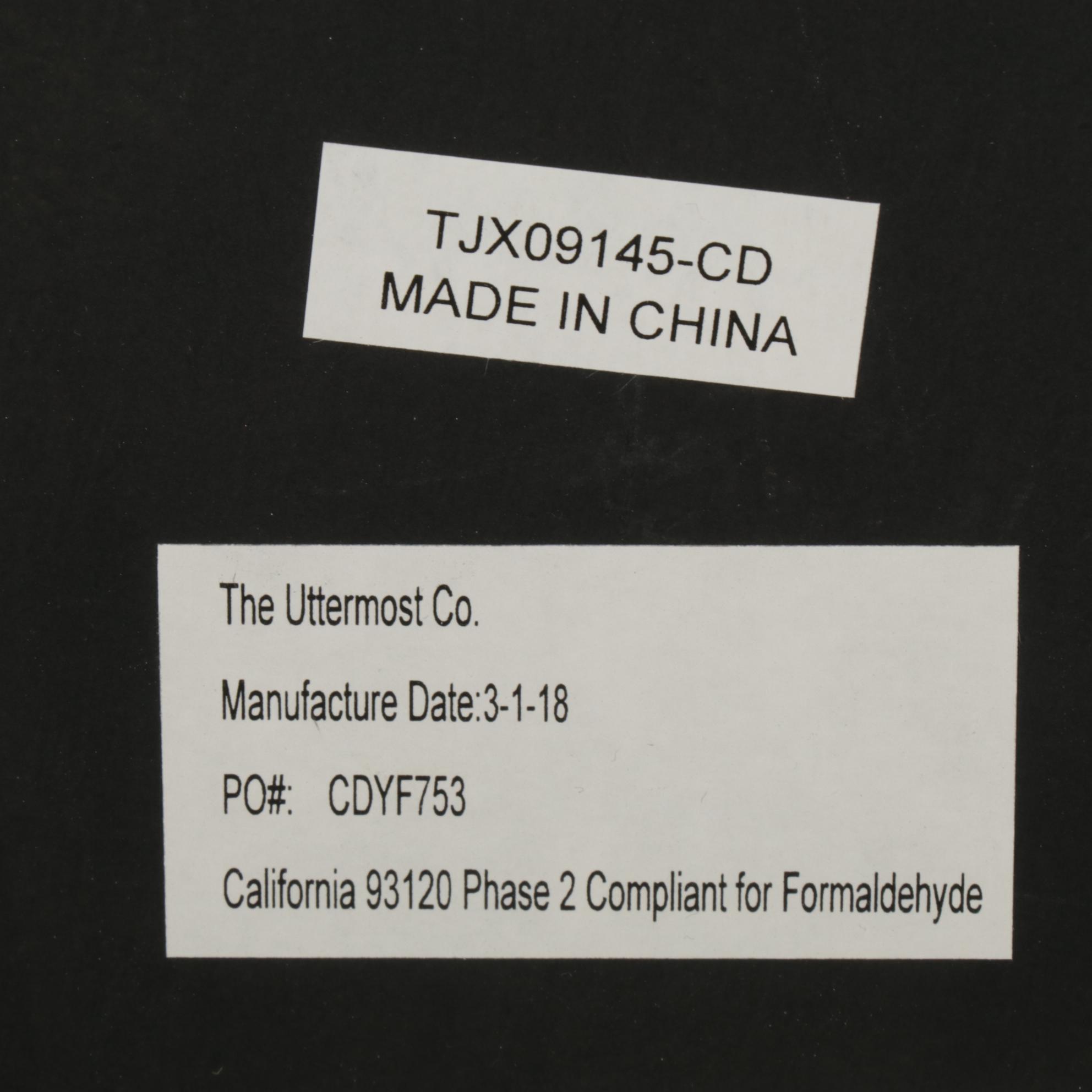 Mid Century Modern Style Metal Framed Oval Mirror