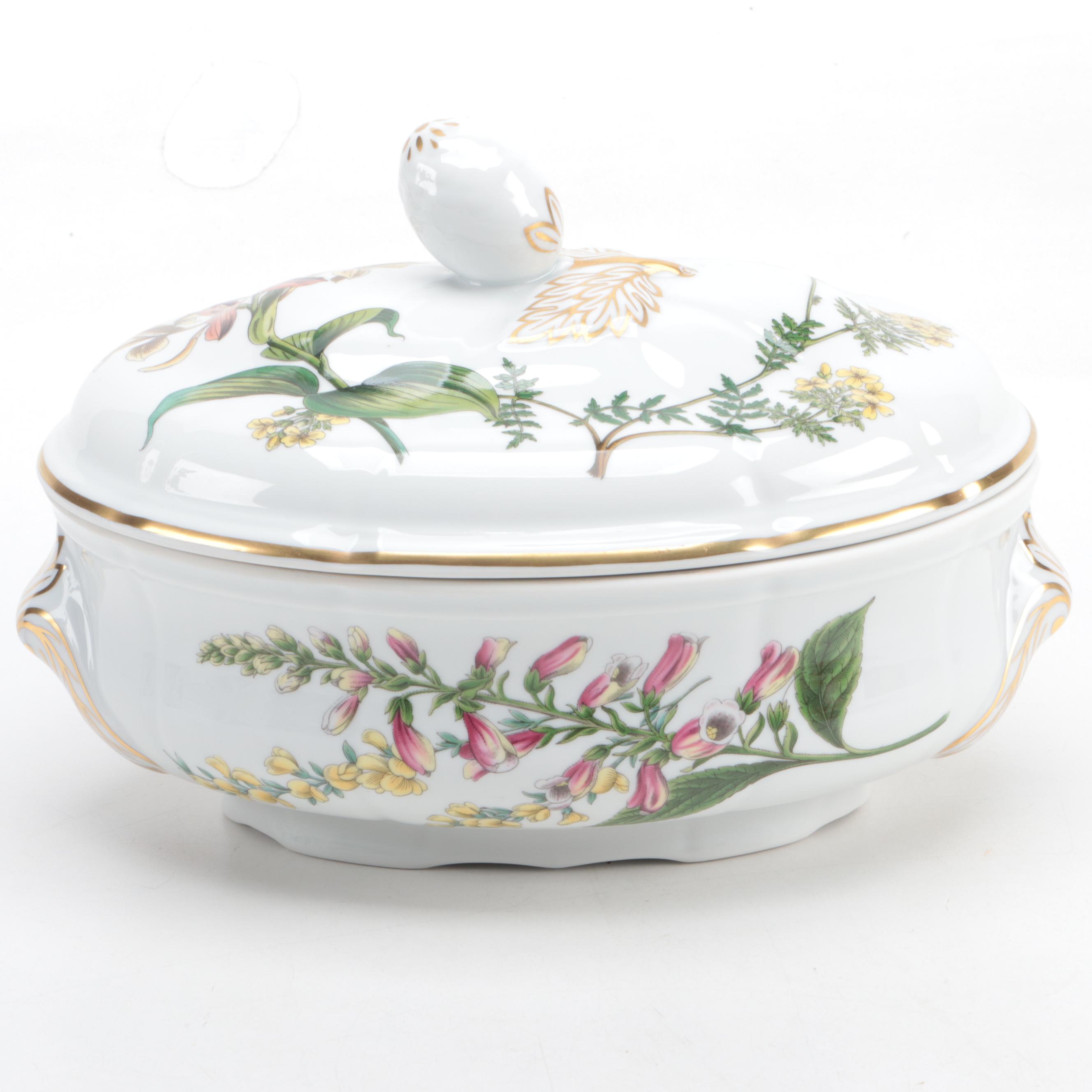 Spode "Stafford Flowers" Oven to Table Covered Casserole Dish, 1989